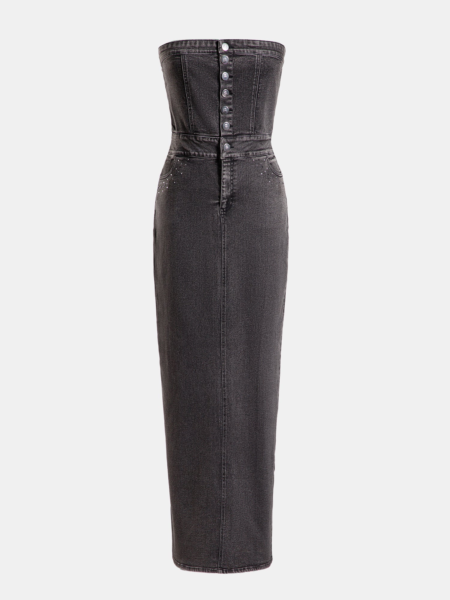 Real n Rare Denim Bodycon - Light Black