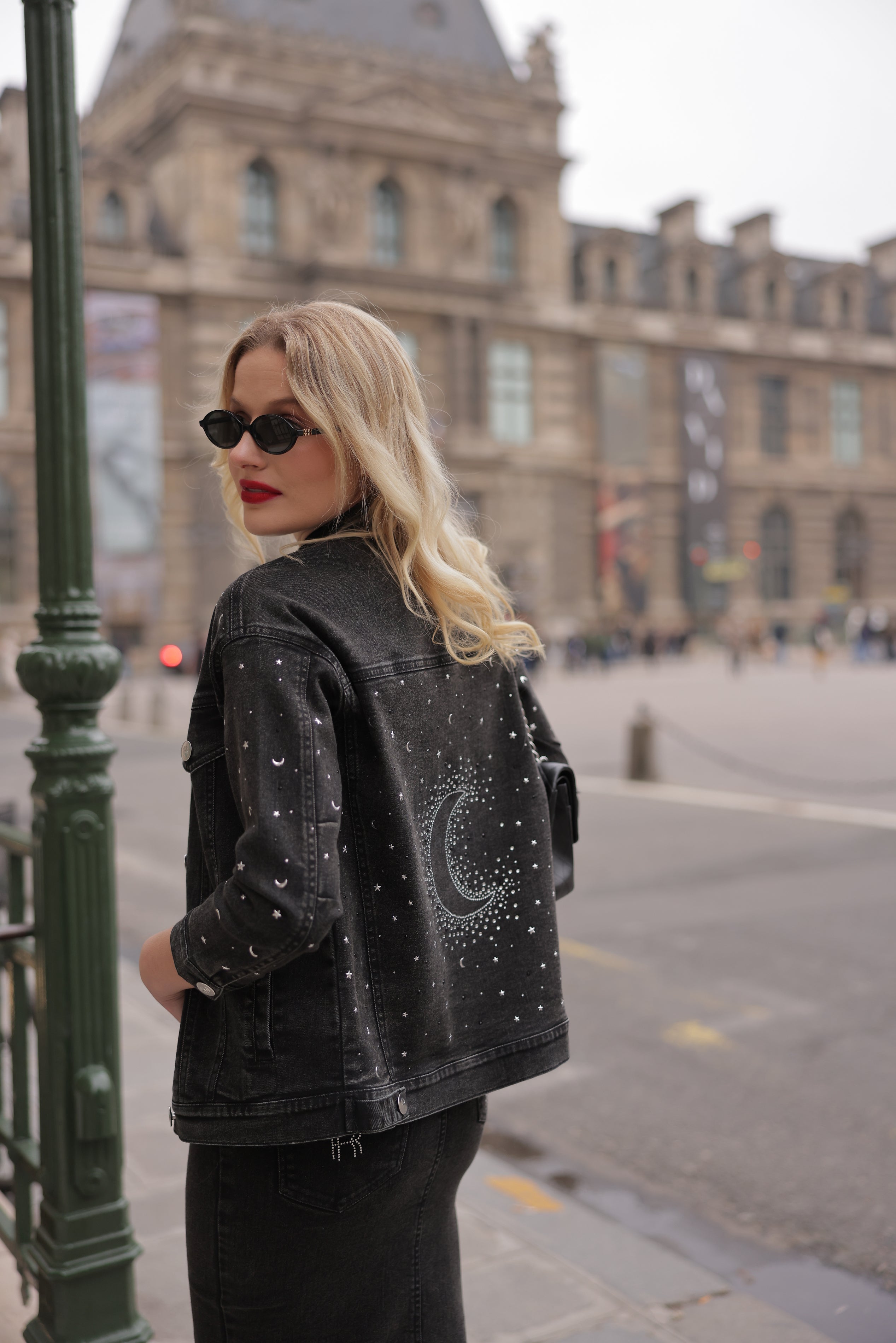 Real n Rare Denim Oversized Jacket - Light Black