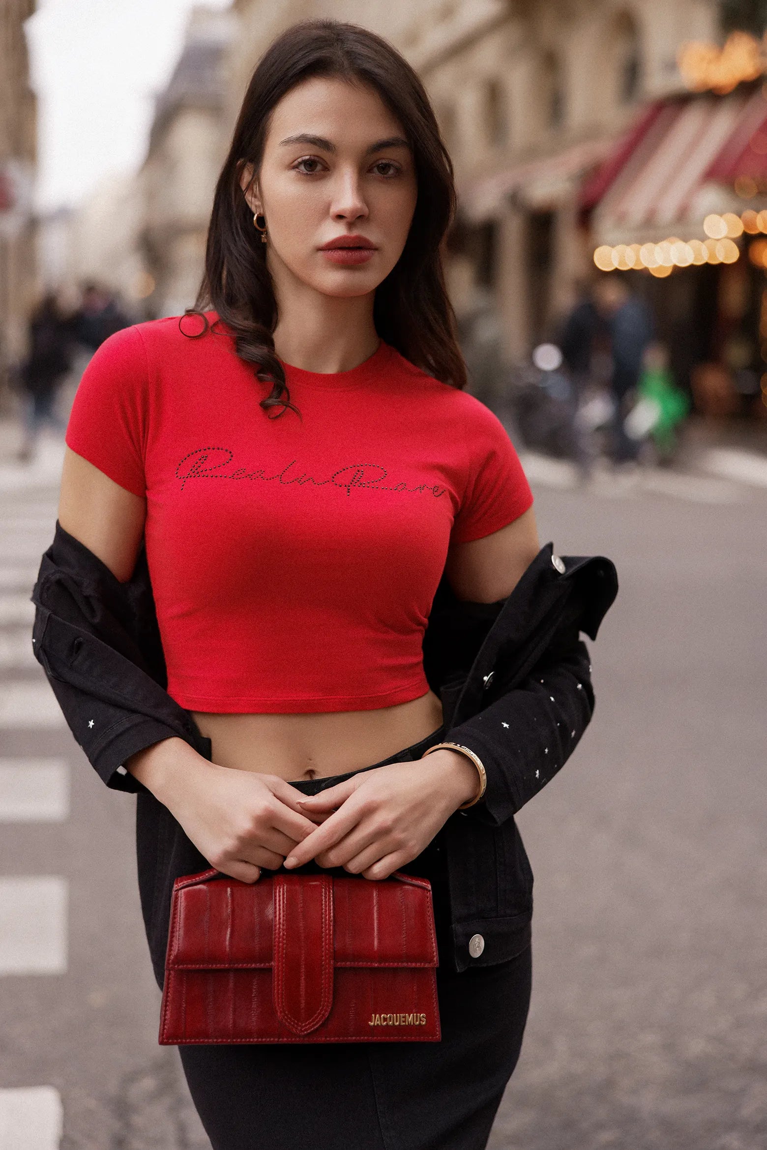 Real n Rare Crop Tee - Red
