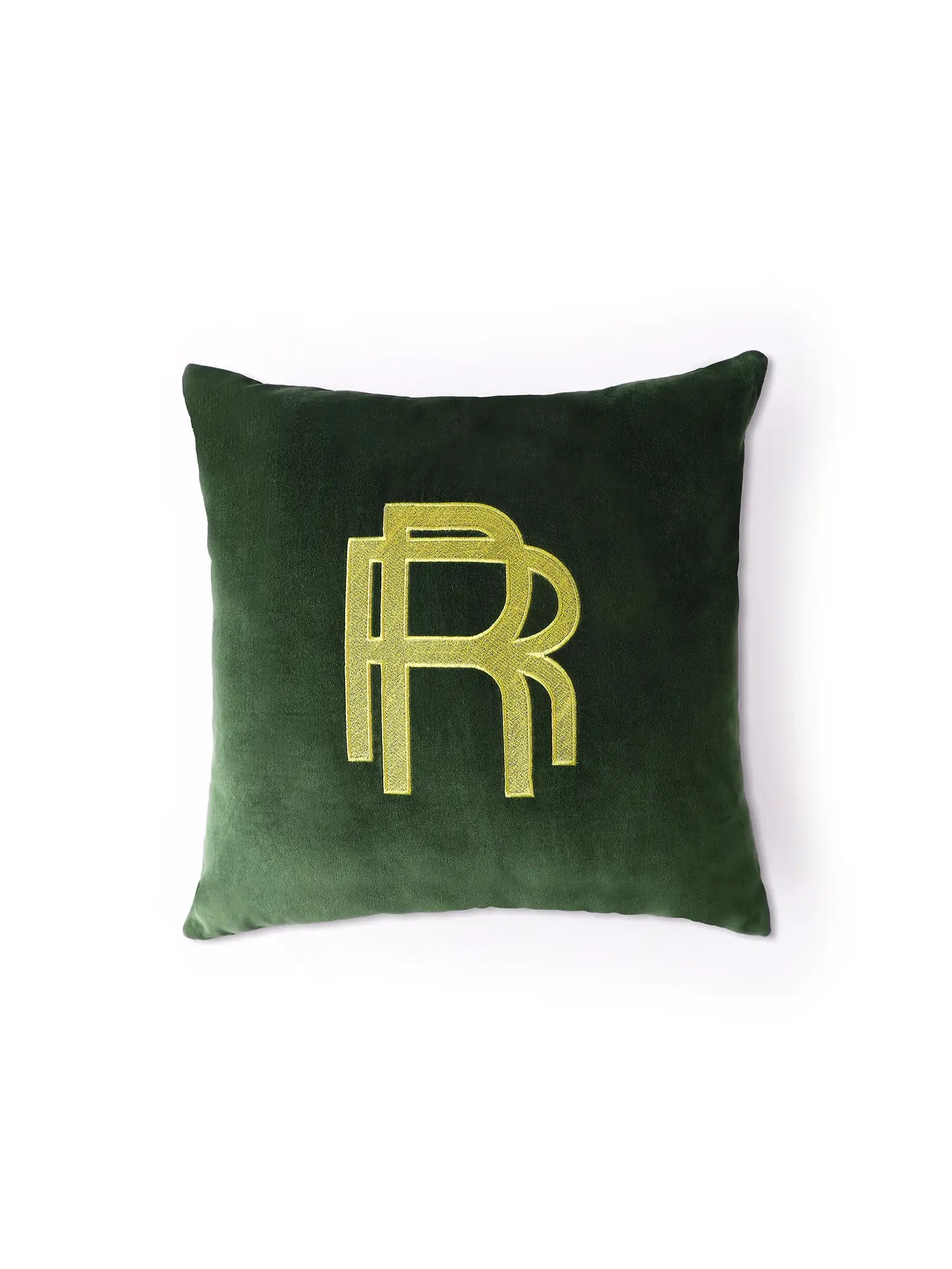 RR Logo Cushion Cover - Green