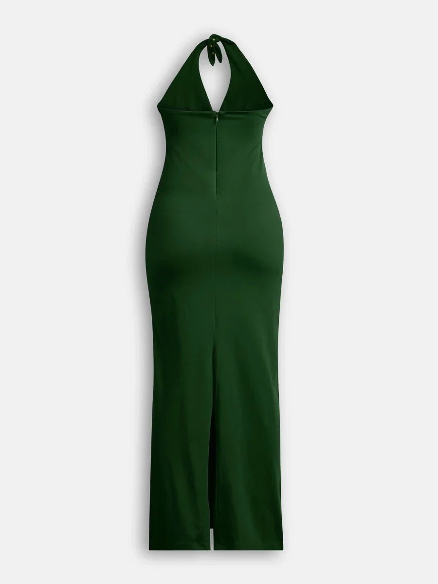 Green In the Stars Halter Dress - REAL n RARE
