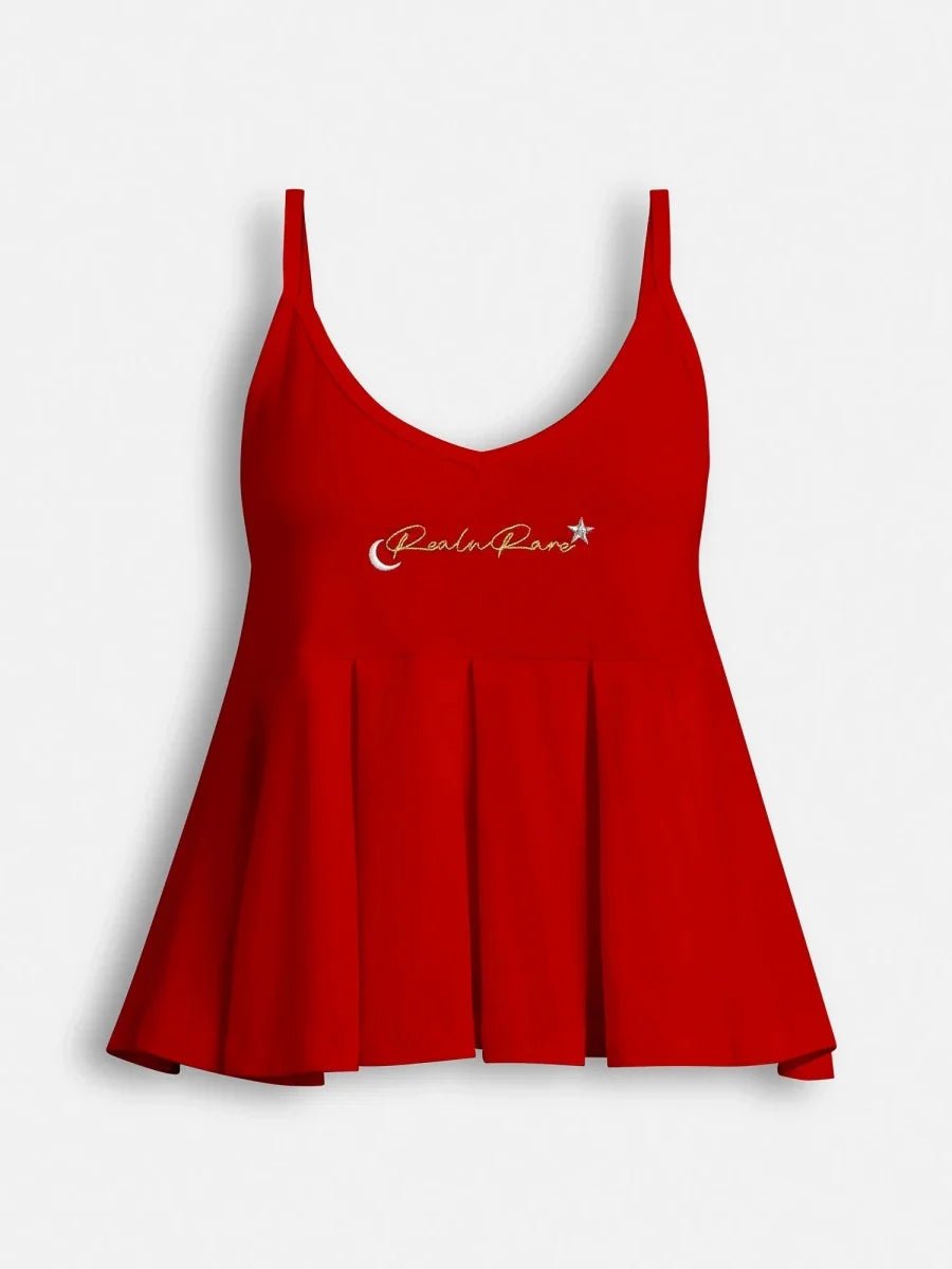 Oxyblood Red Summer Hot Top - REAL n RARE