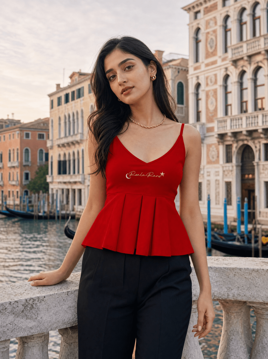Oxyblood Red Summer Hot Top - REAL n RARE