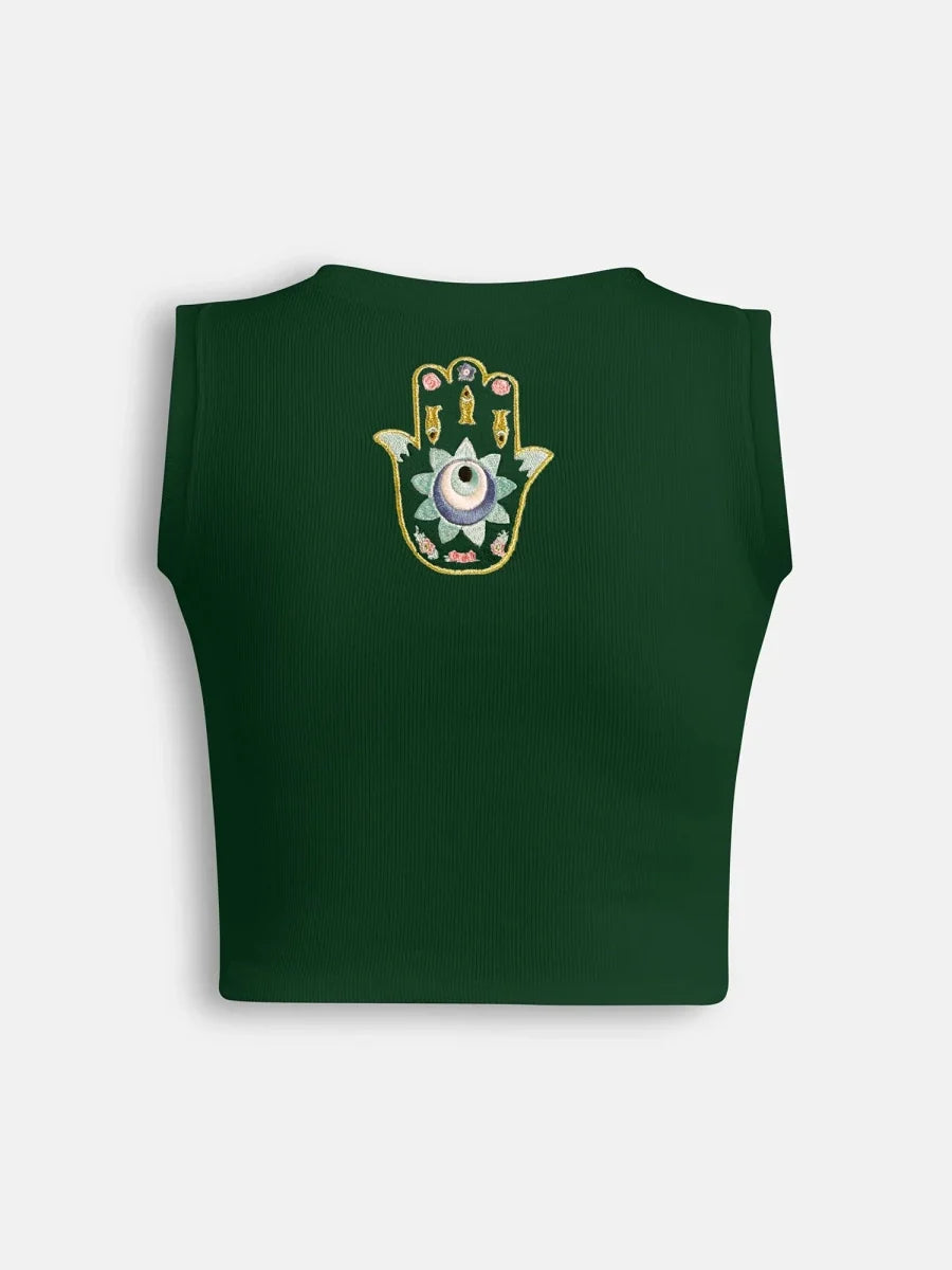 Green Peace Crop Top