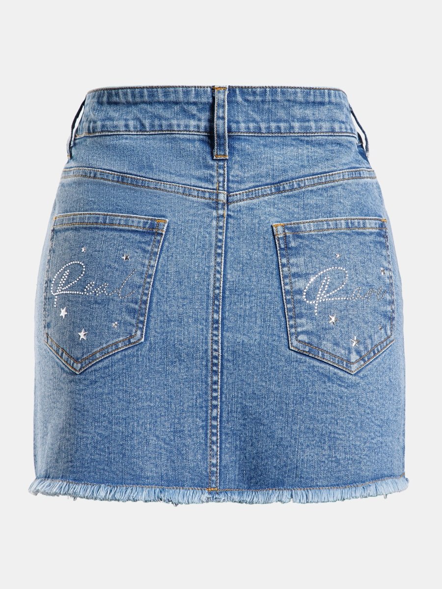 Real n Rare Denim Skirt Light Blue - REAL n RARE