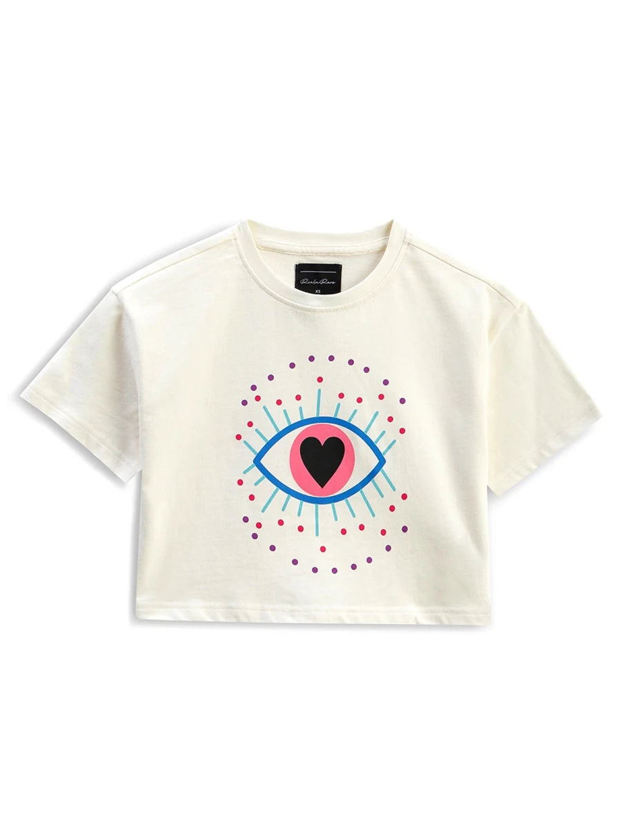Spread Love Crop Top - Off White - REAL n RARE