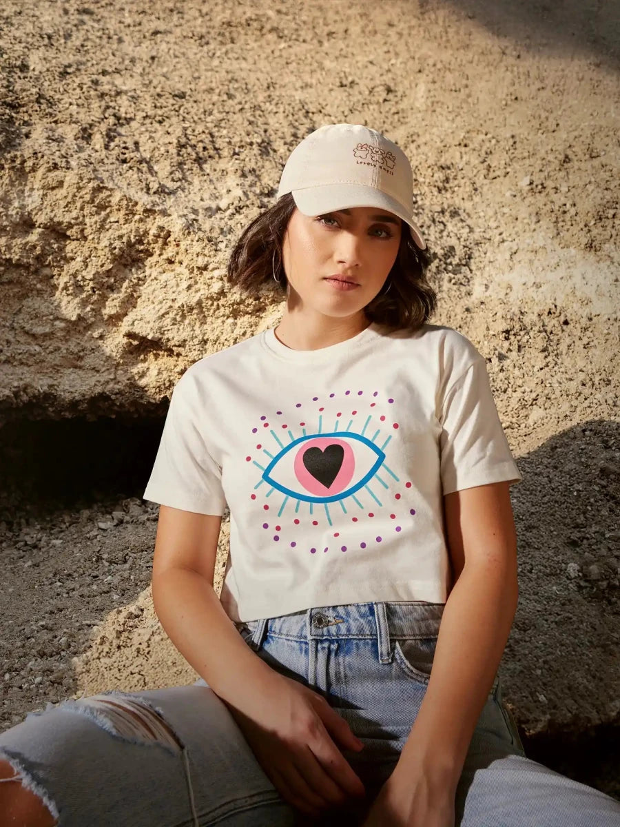 Spread Love Crop Top - Off White - REAL n RARE