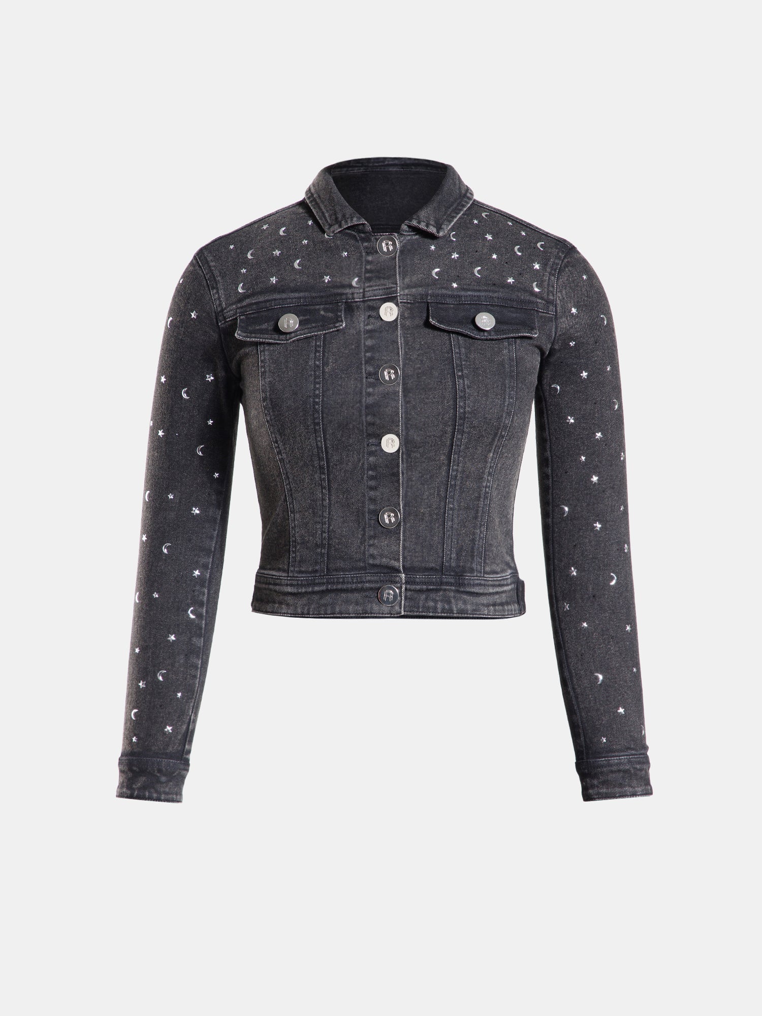 Real n Rare Denim Crop Jacket - Light Black