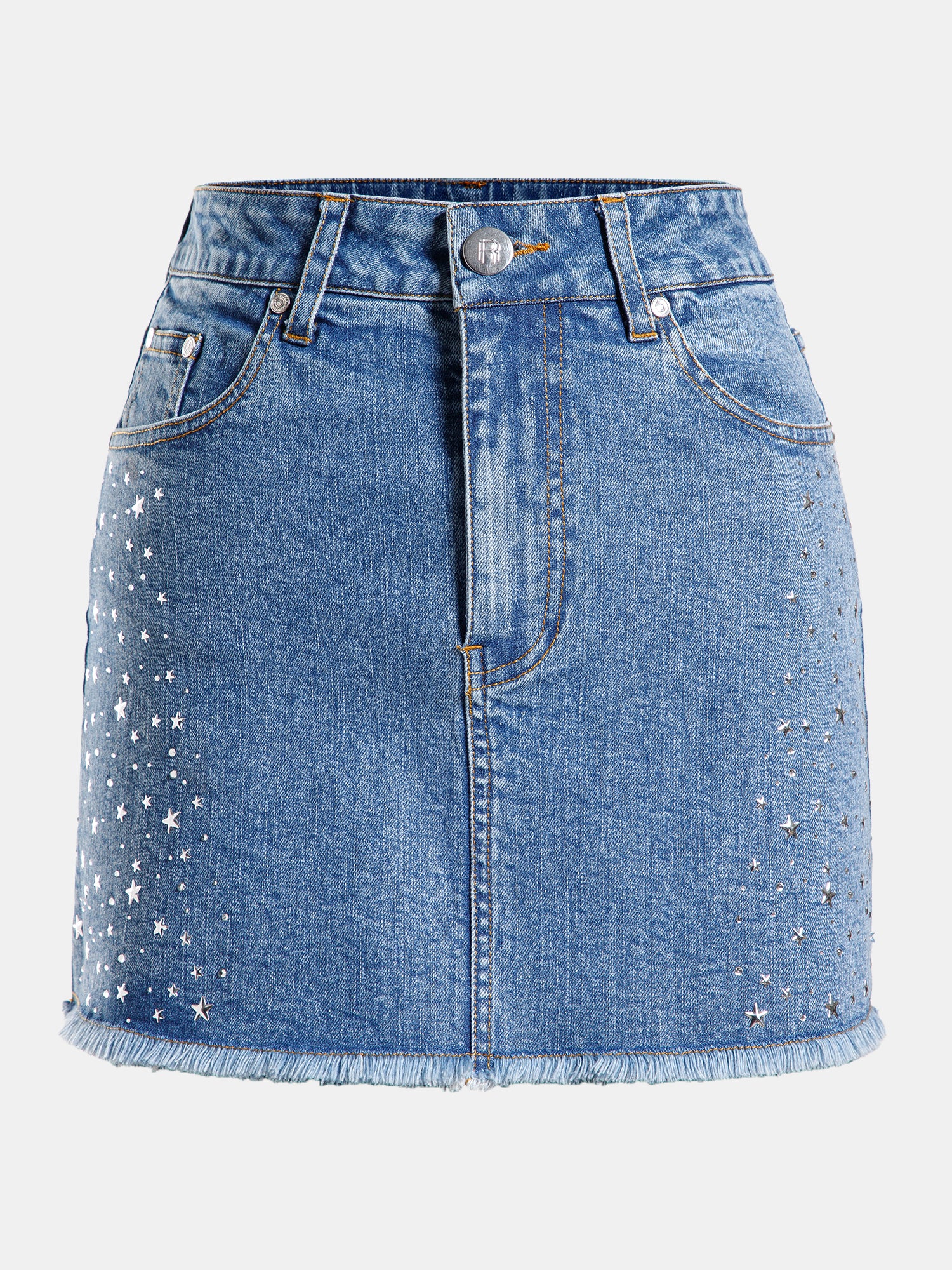 Real n Rare Denim Skirt Light Blue
