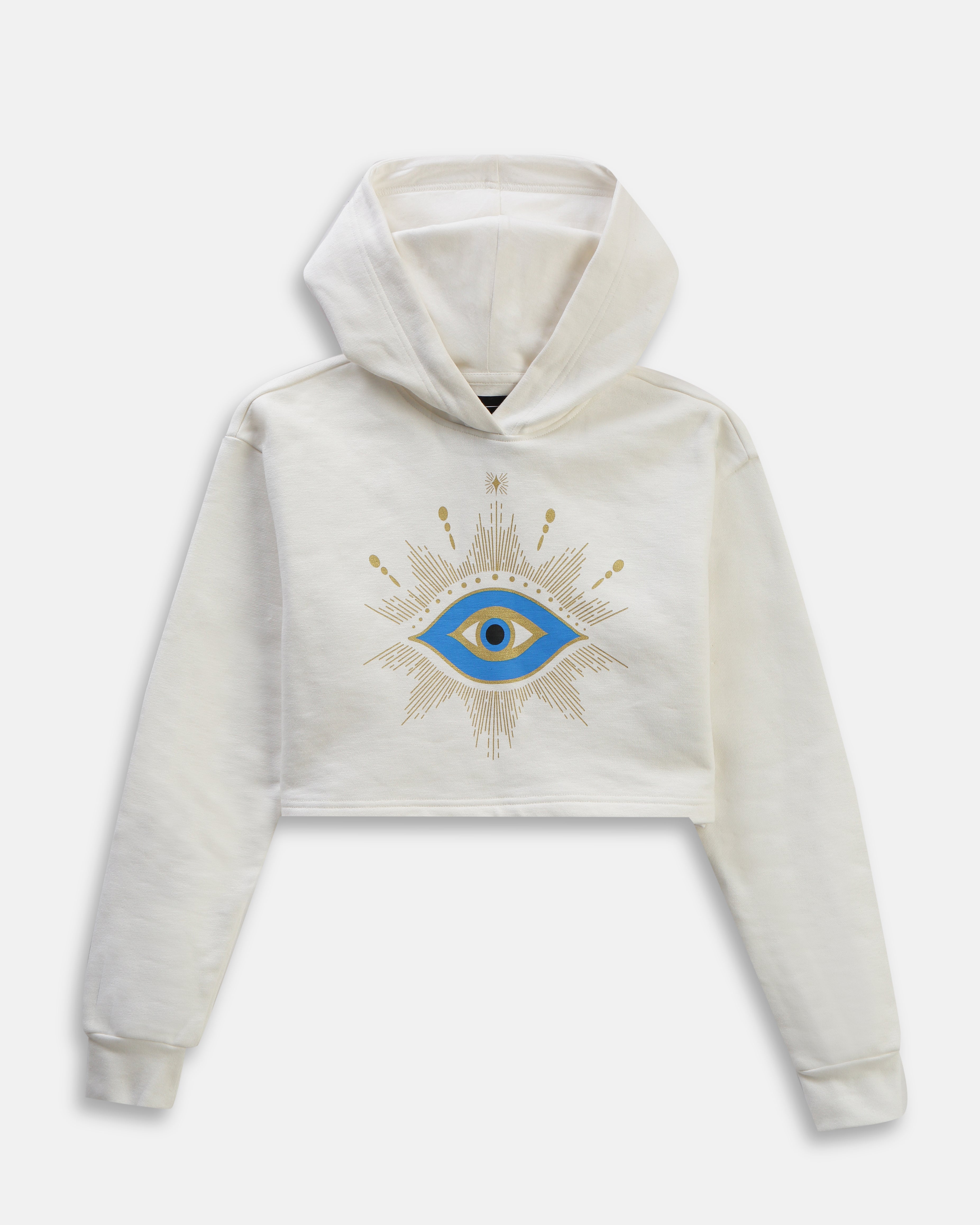 Shine Crop Hoodie & PJ - Cream.