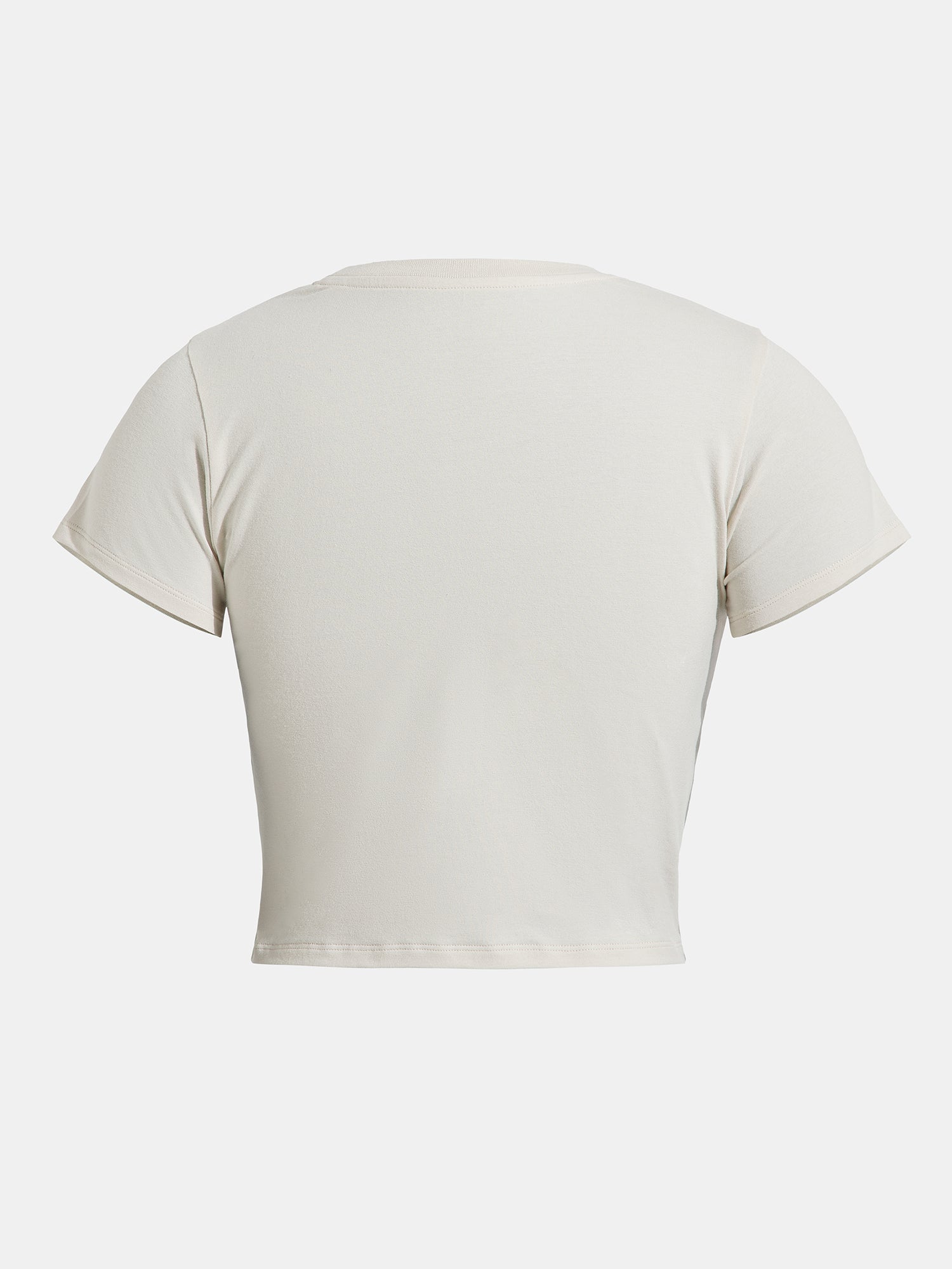 RR Logo Crop Tee - Beige