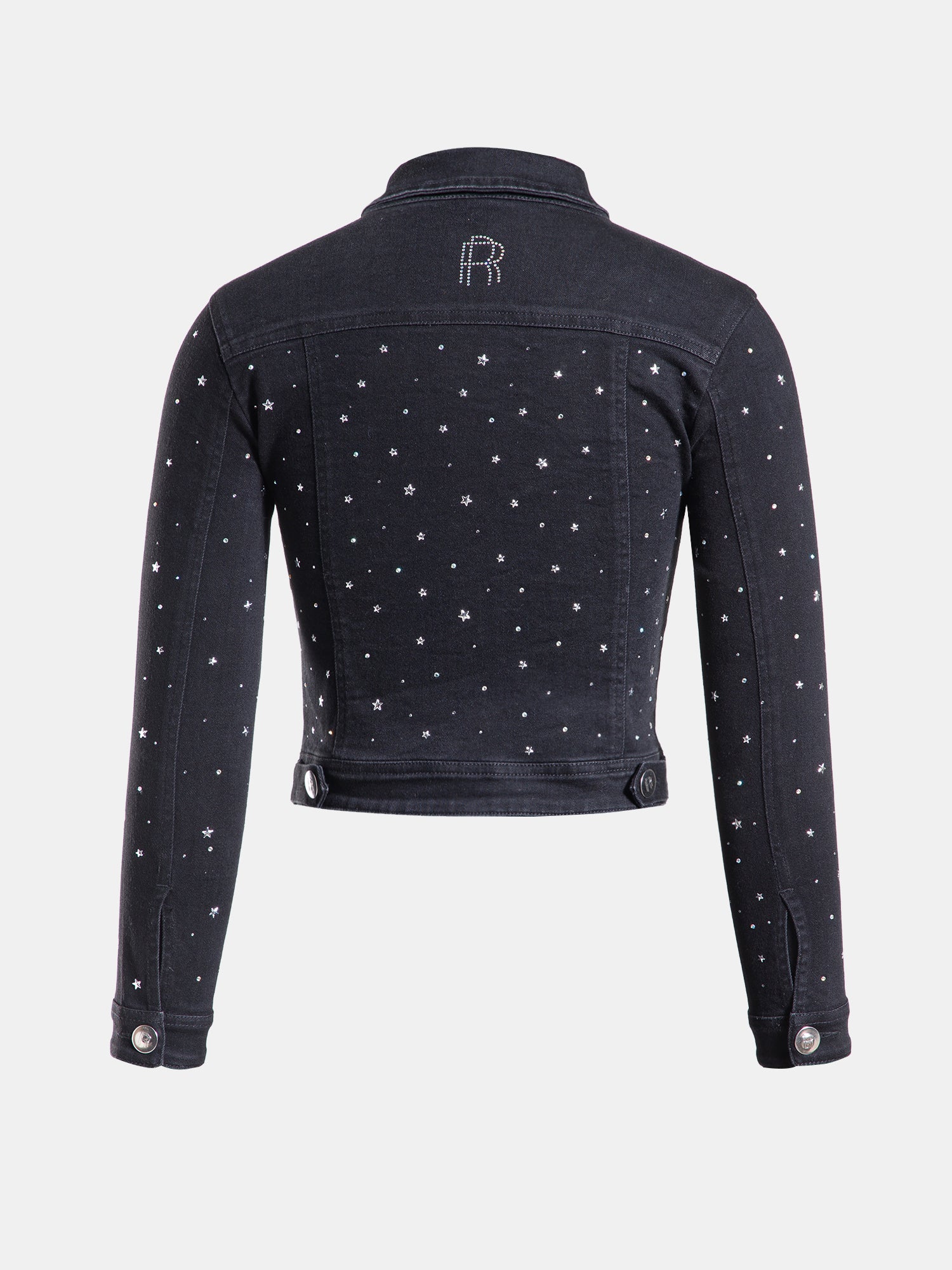 Real n Rare Denim Crop Jacket - Dark Black