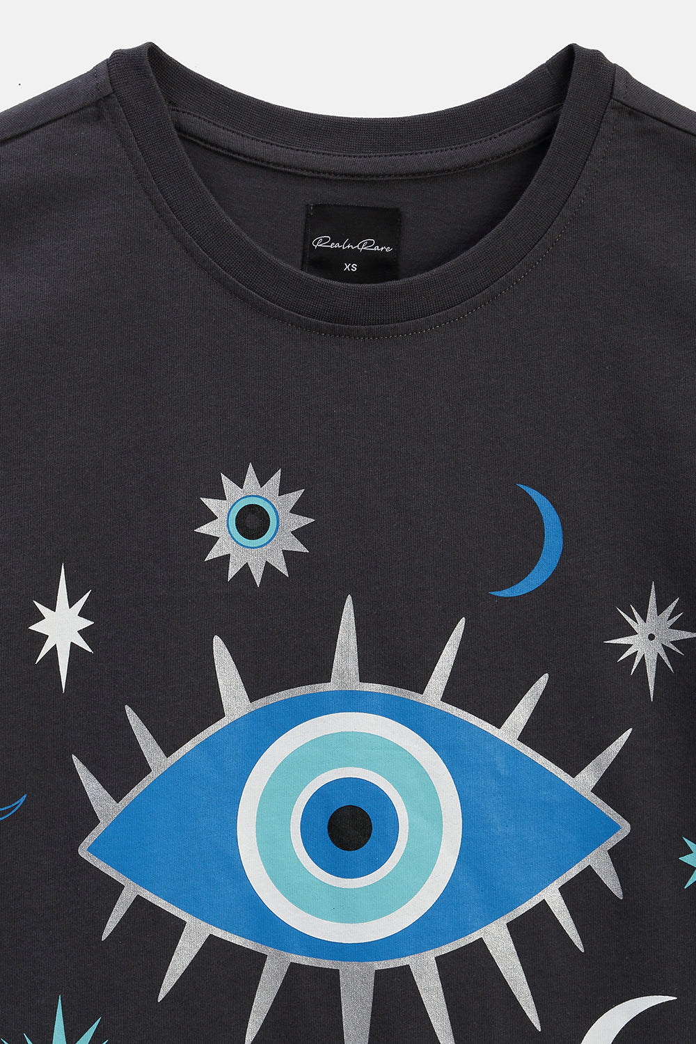 Shooting Stars Oversized Tee - Grey.