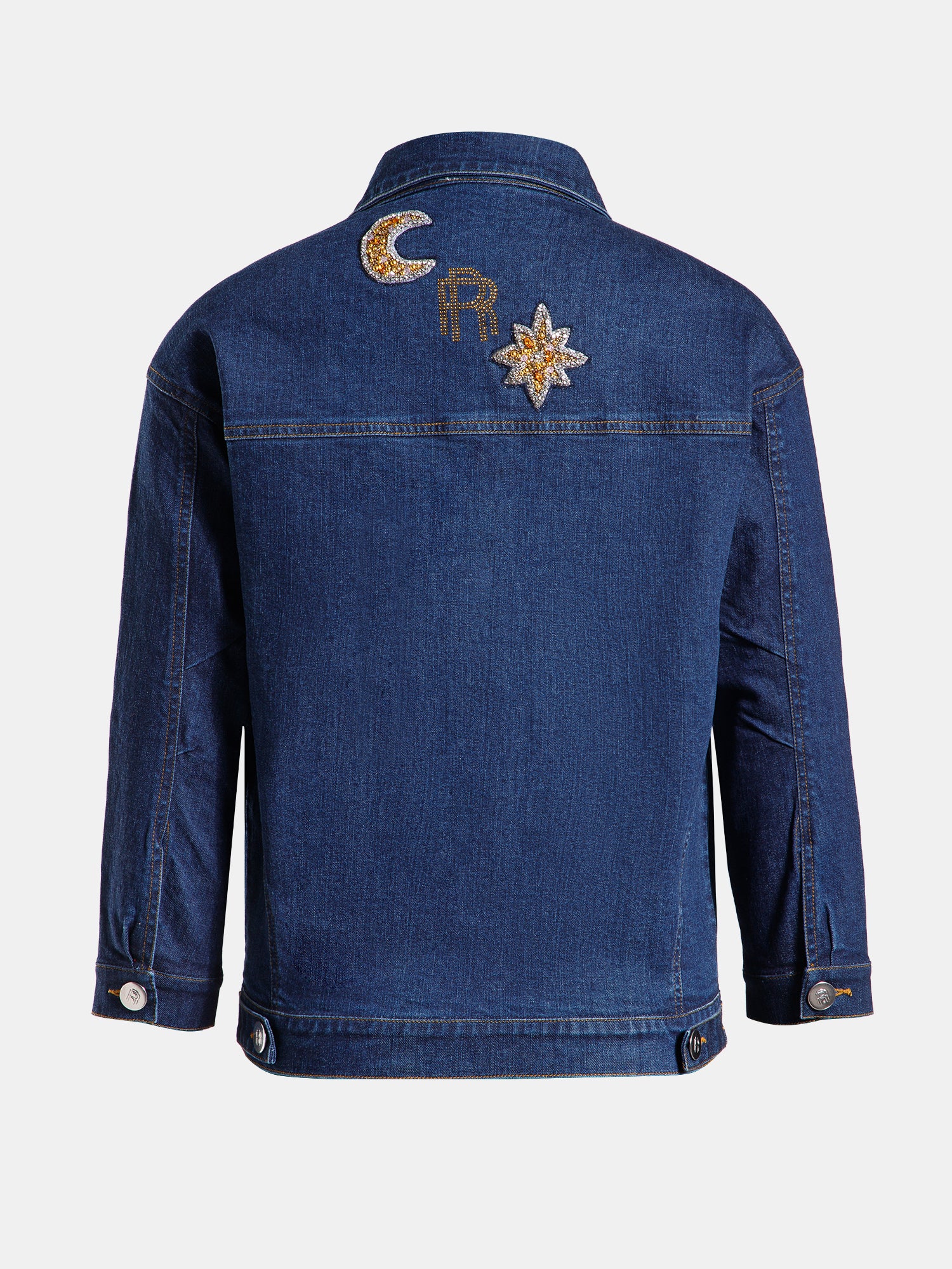 Real n Rare Denim Oversized Jacket - Dark Blue