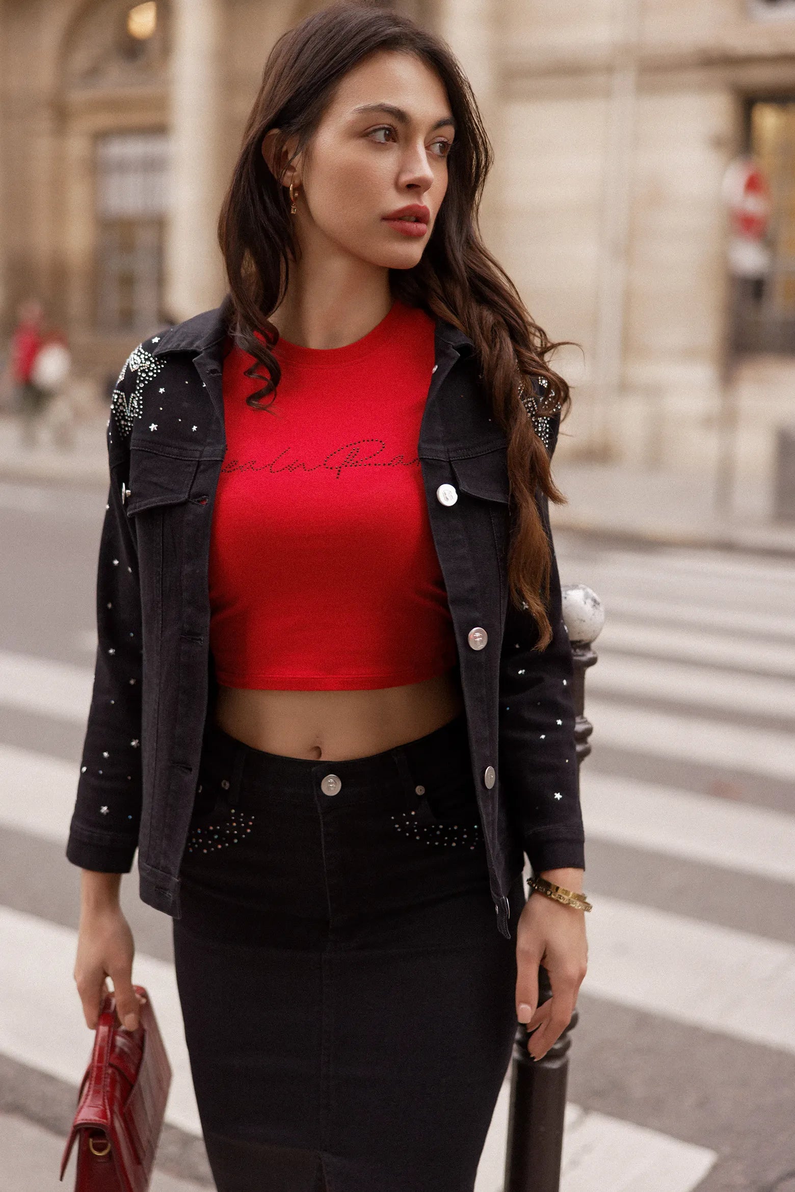 Real n Rare Crop Tee - Red