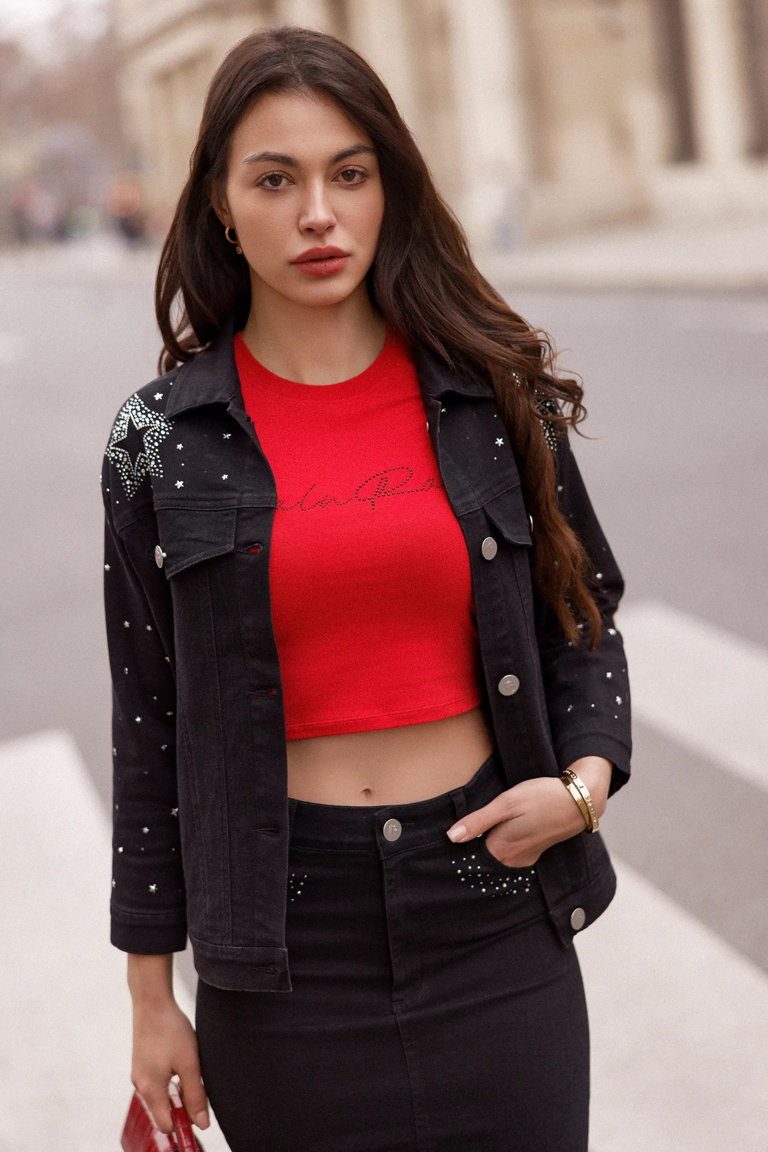 Real n Rare Crop Tee - Red