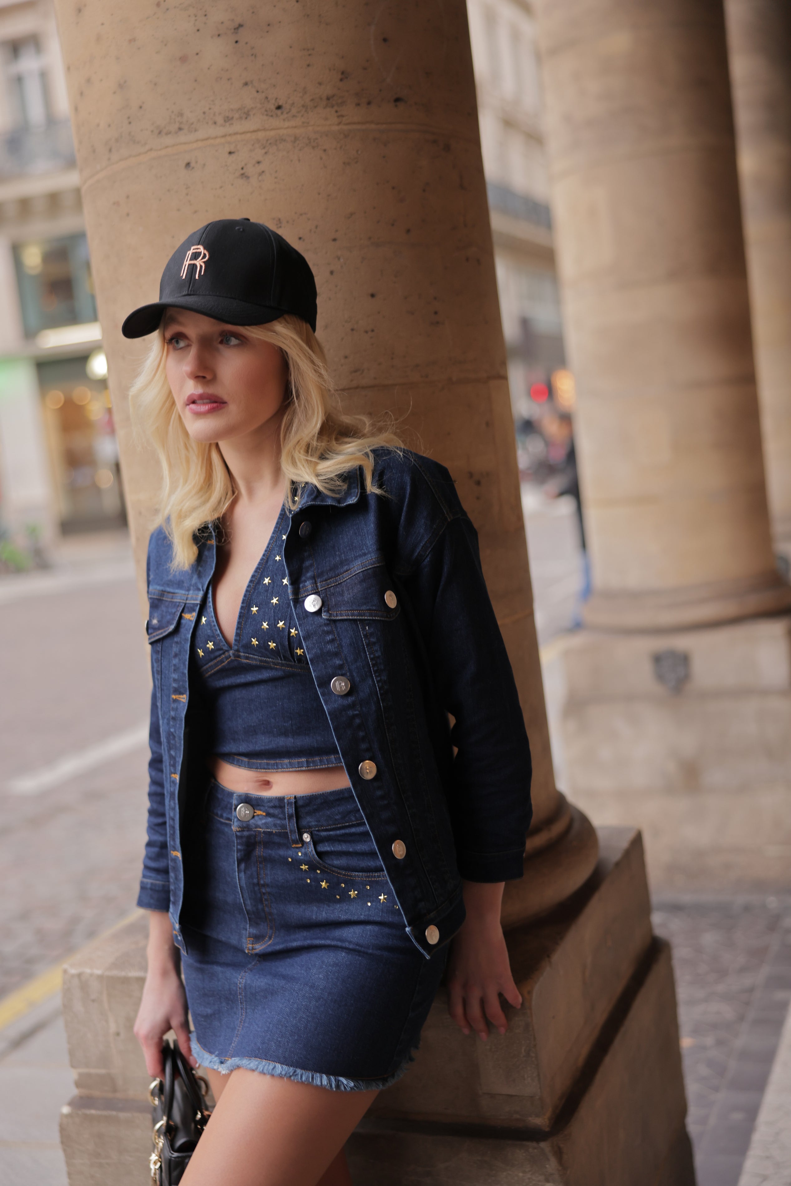 Real n Rare Denim Skirt Dark Blue