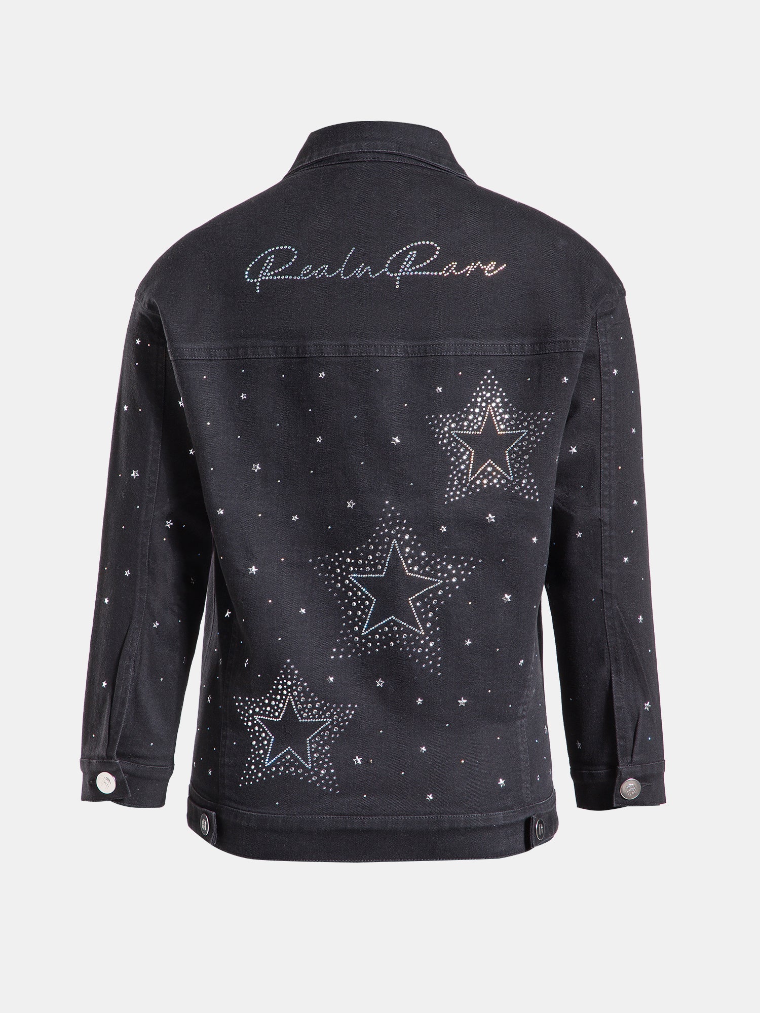 Real n Rare Denim Oversized Jacket - Dark Black