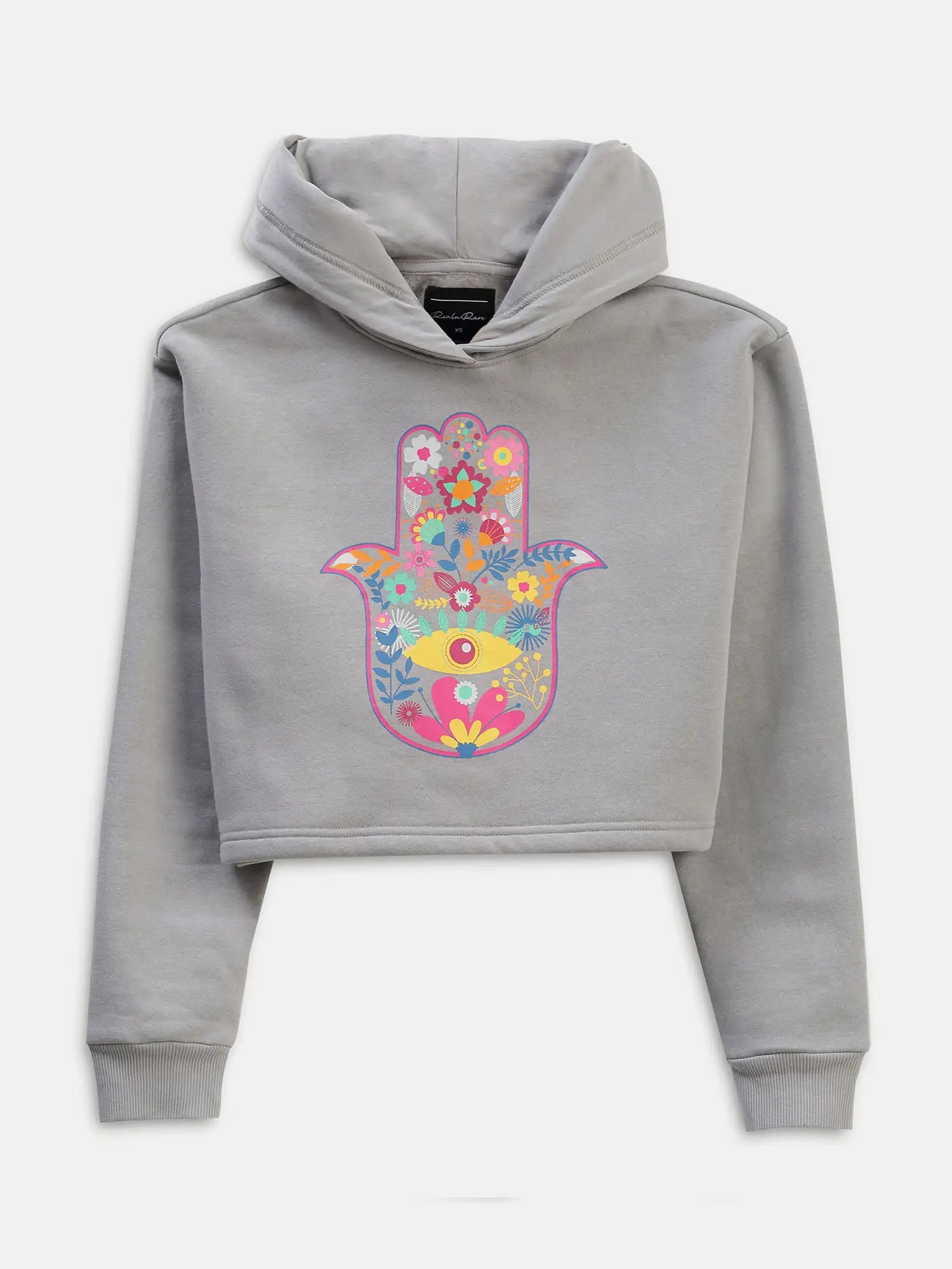 Bloom Crop Hoodie & PJ - Grey