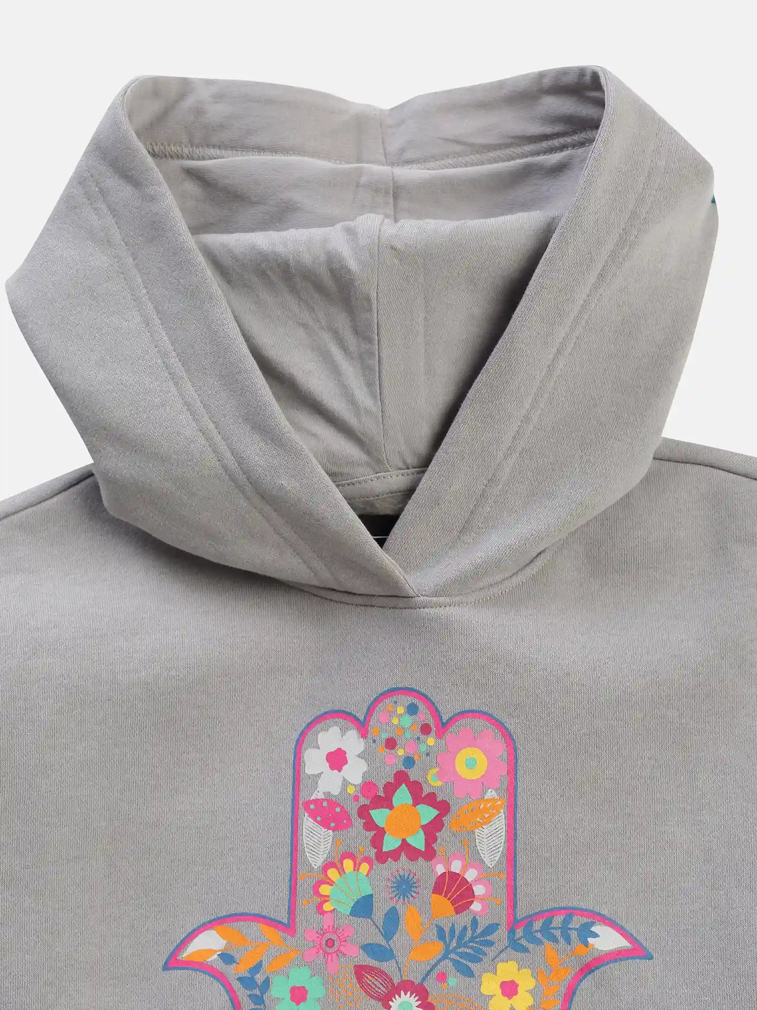 Bloom Crop Hoodie & PJ - Grey