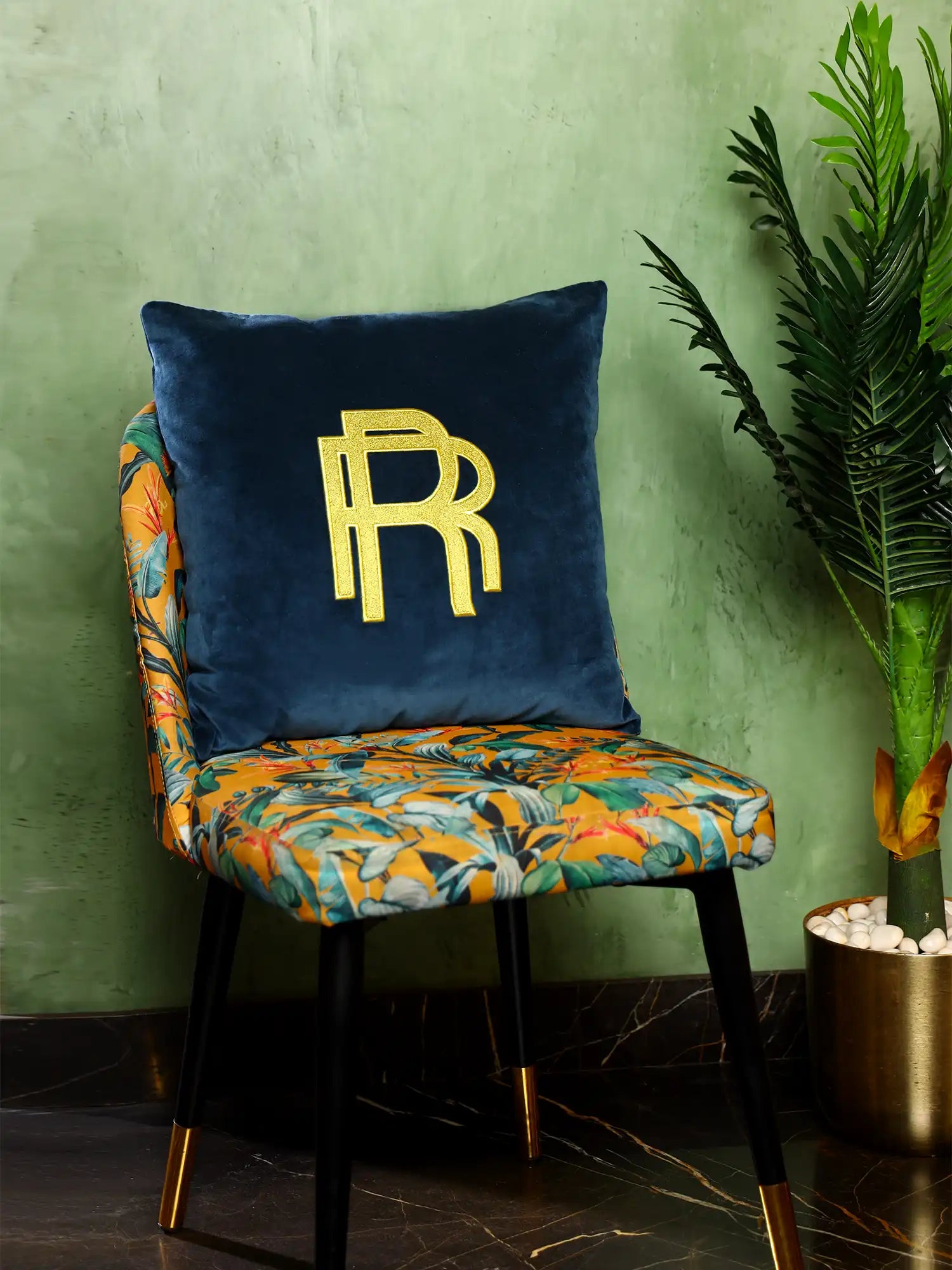RR Logo Cushion Cover - Blue