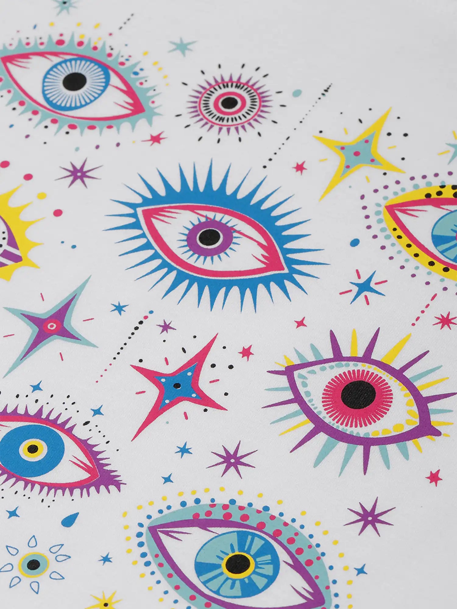 Eye Spy Crop Top - White