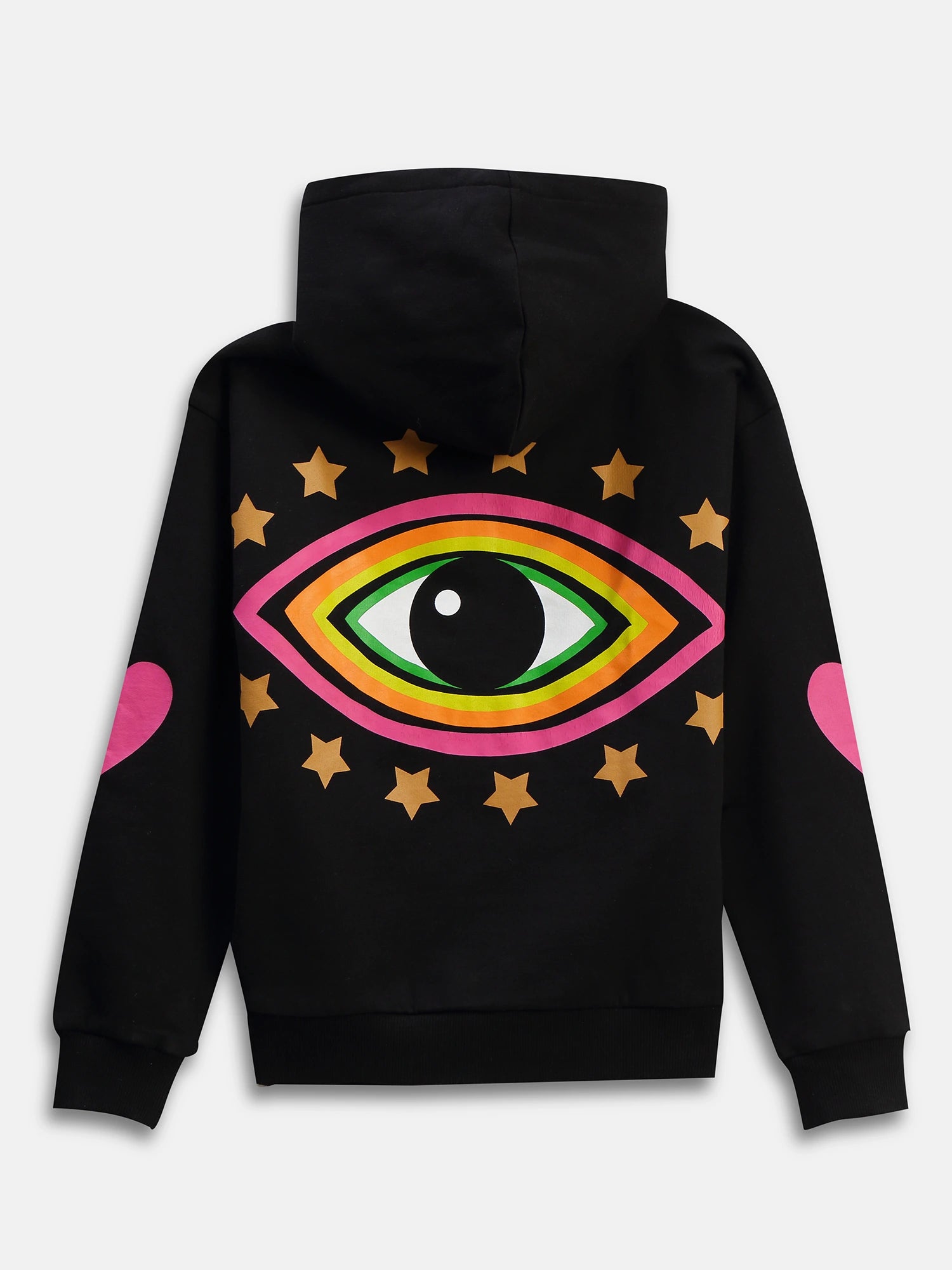 Heart Hoodie & Shorts - Black