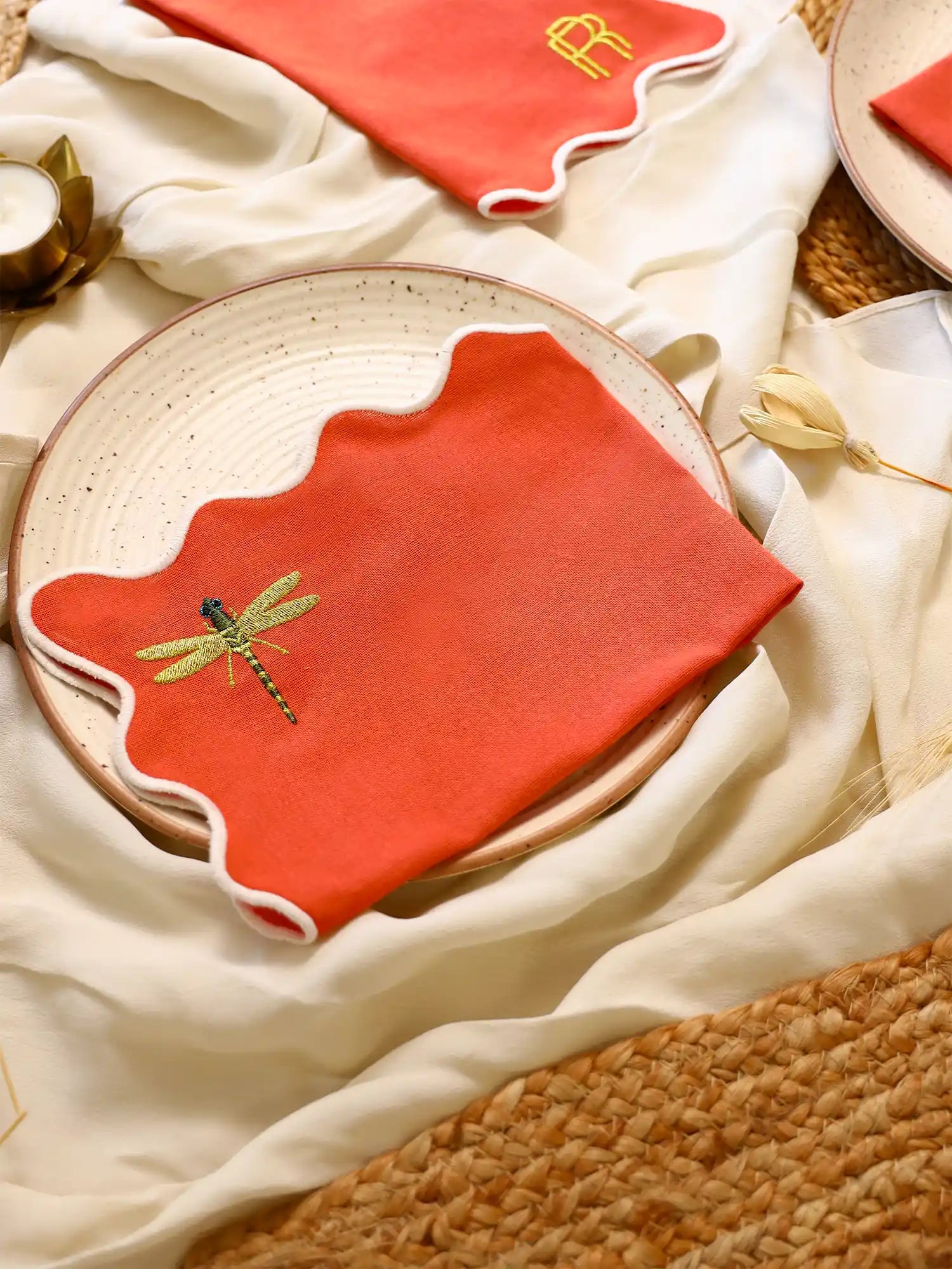 Table Napkins (Coral - Set of 2)