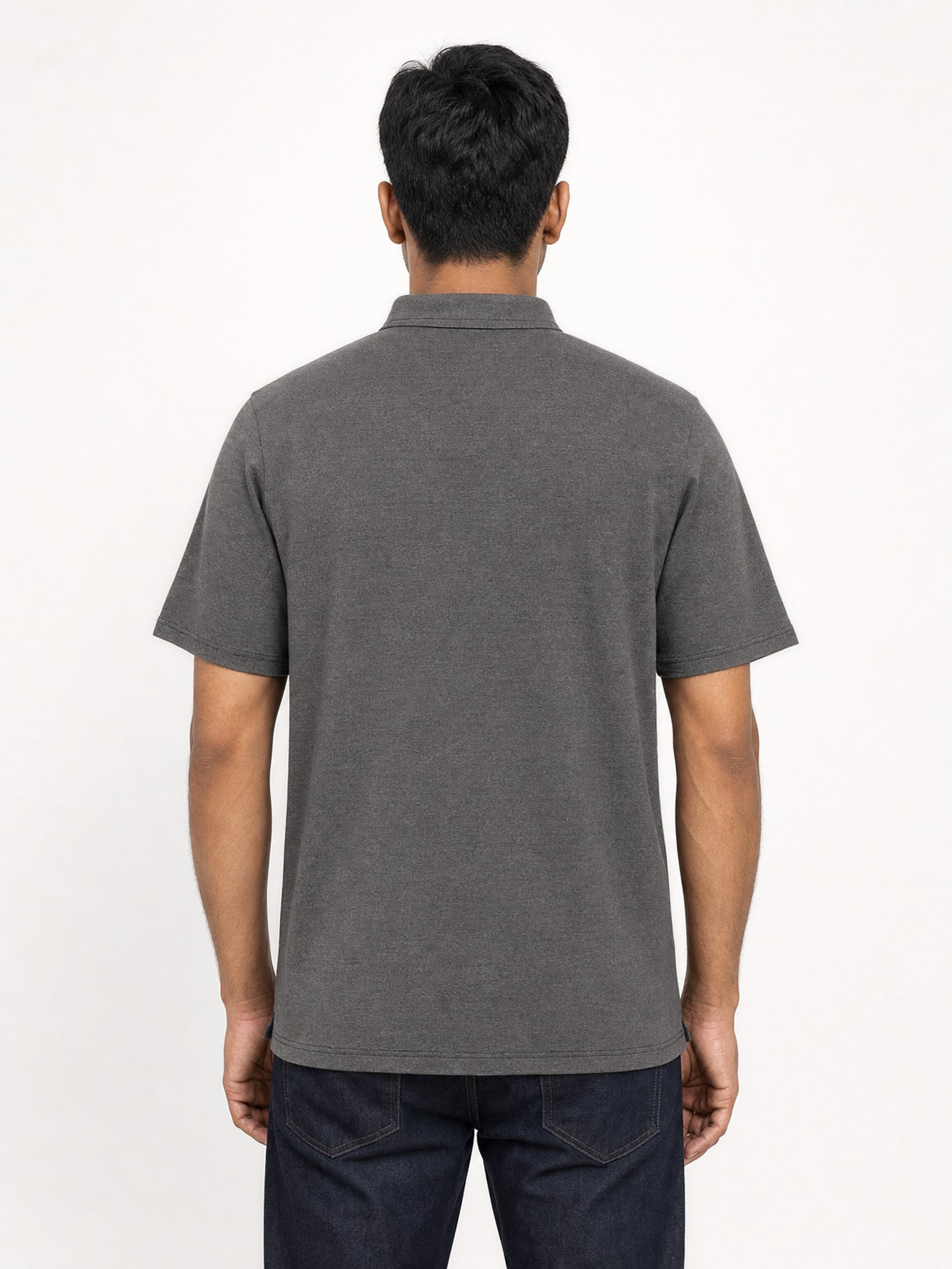 Men's Polo - Charcoal — 03 back full
