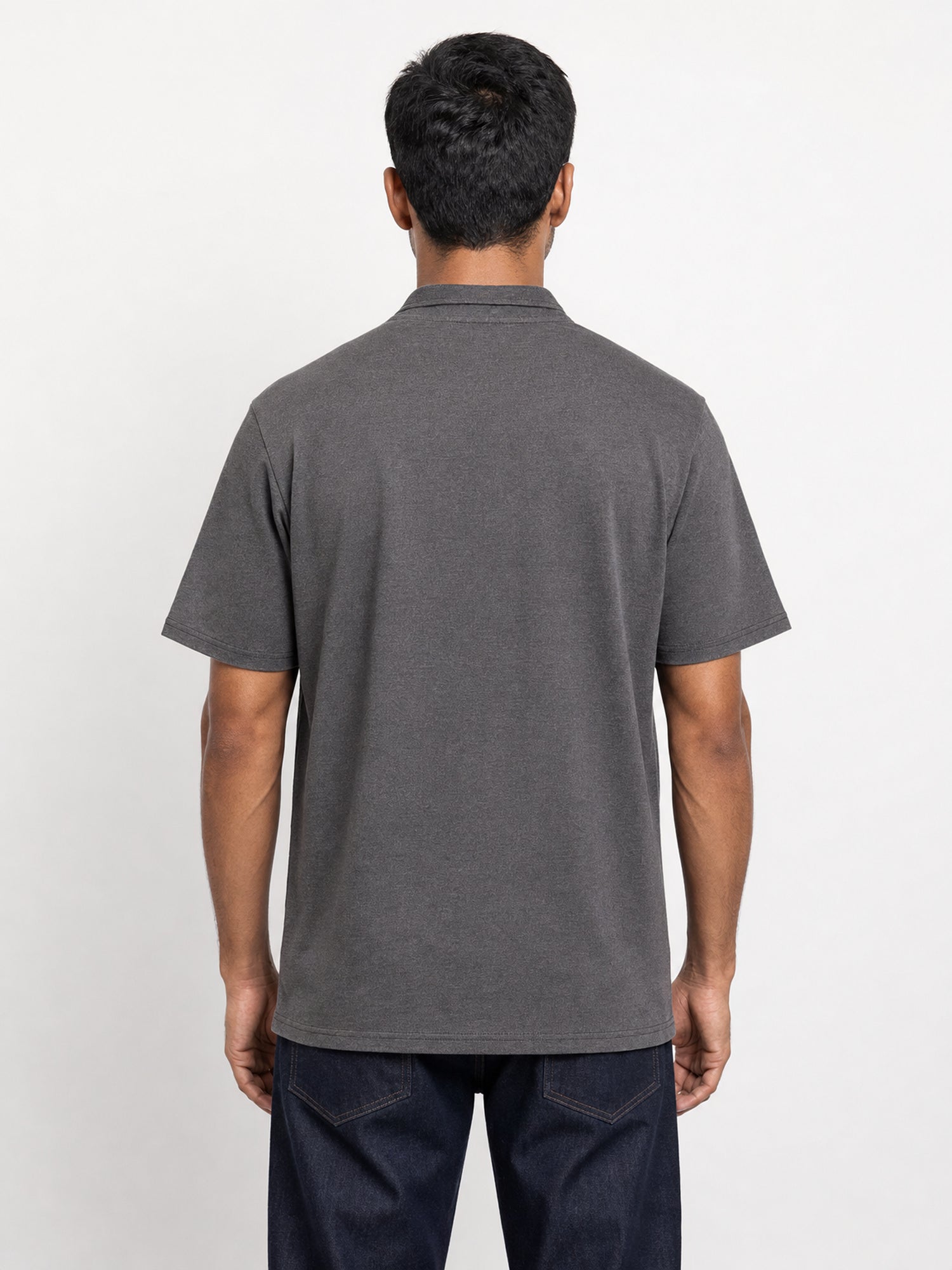 Men's Shirt - Charcoal — 03 back full