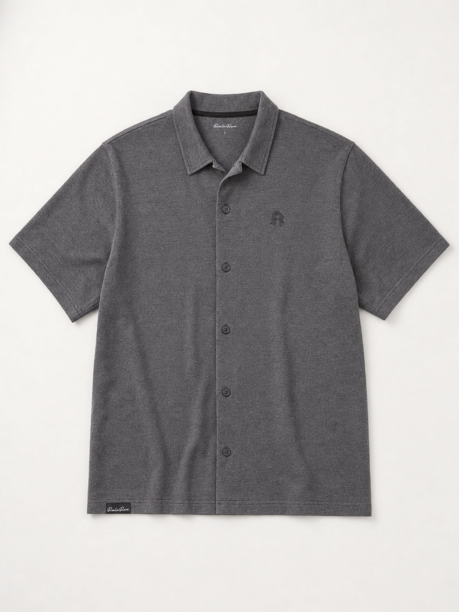 Men's Shirt - Charcoal — 05 flatlay