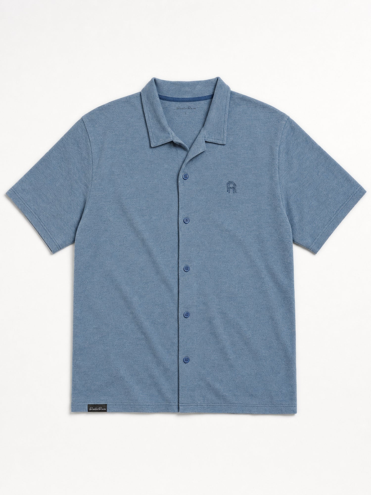 Men's Shirt - Steel Blue — 05 flatlay