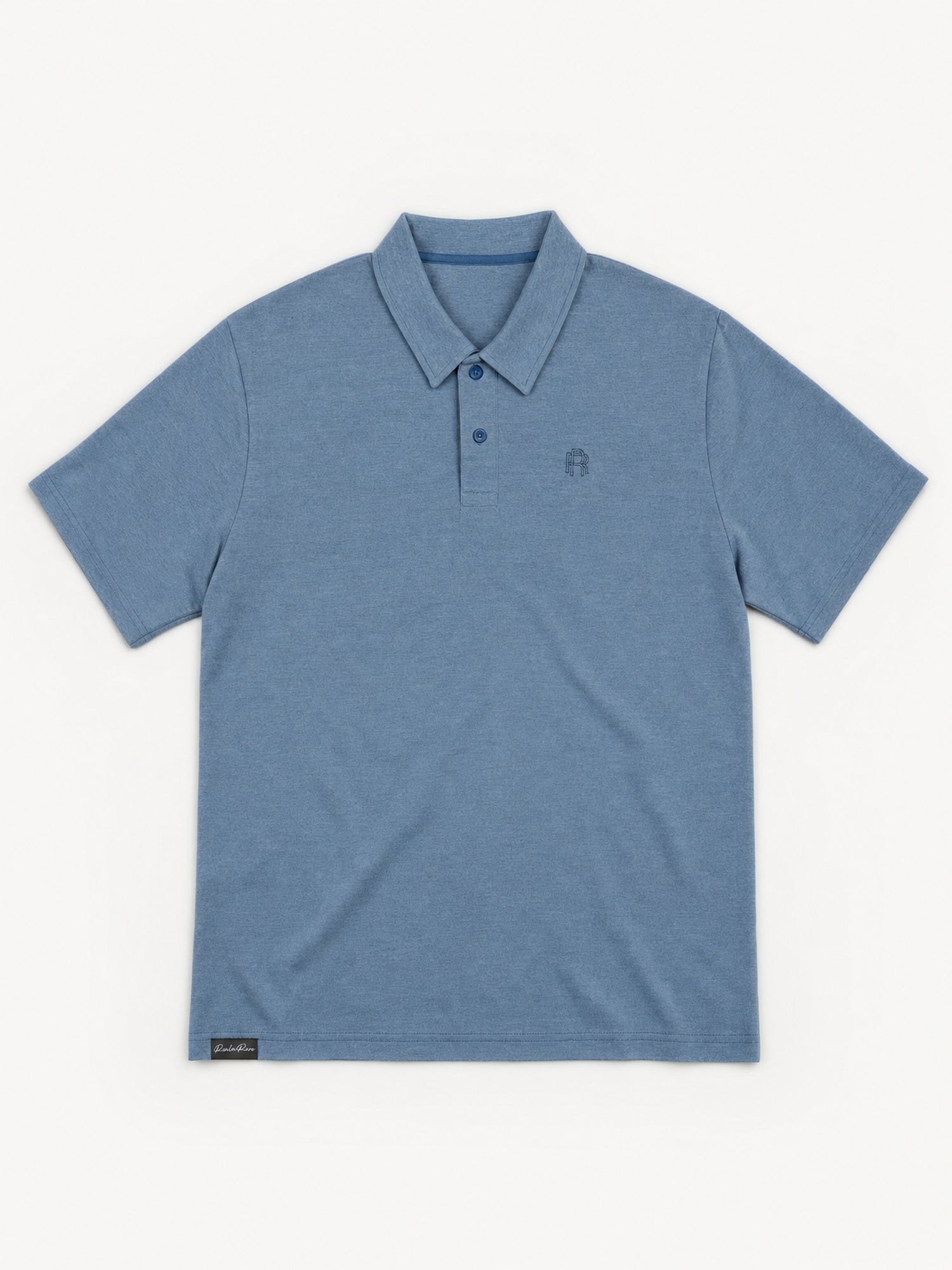 Men's Polo - Steel Blue — 05 flatlay
