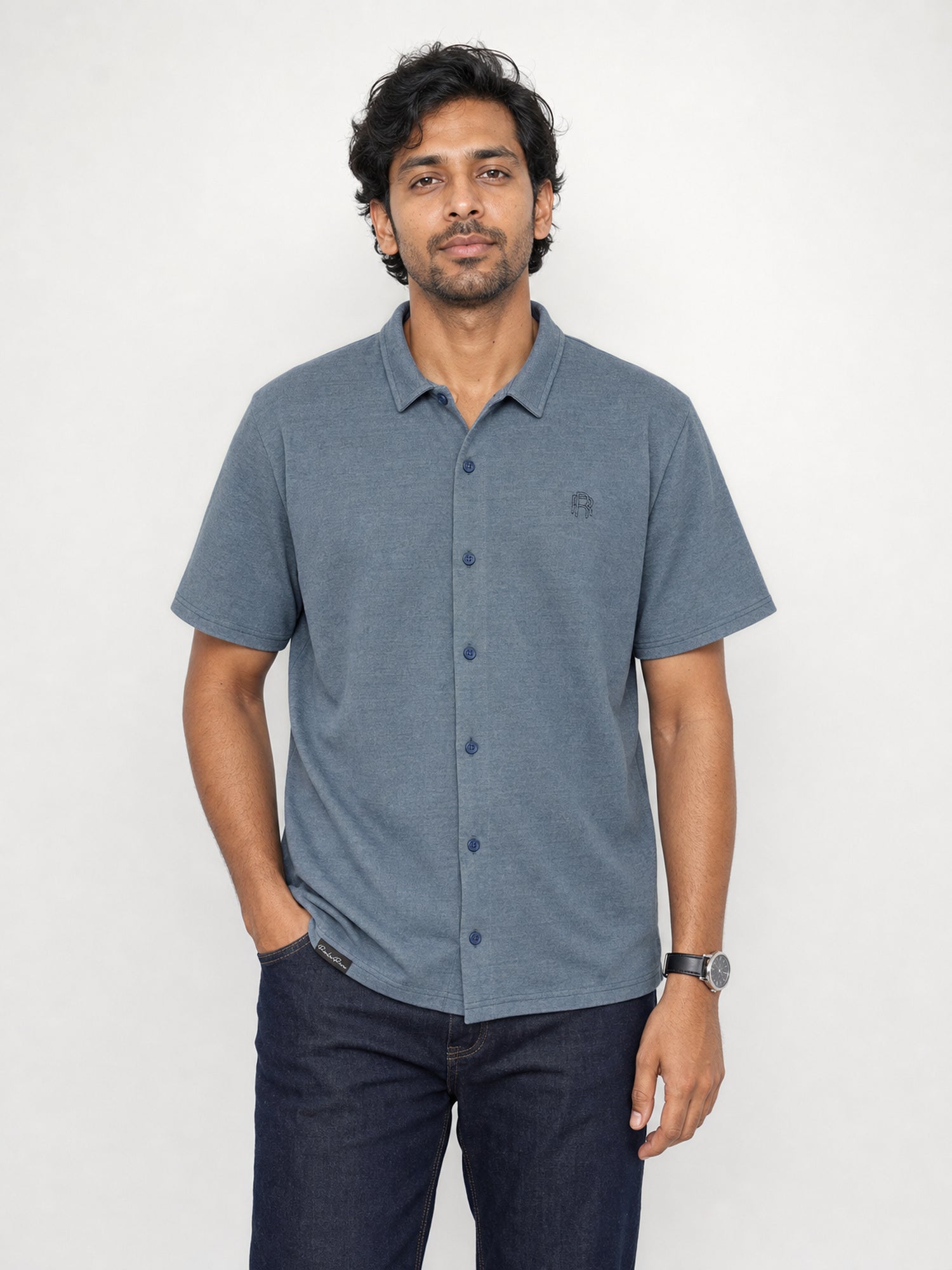 Men's Shirt - Slate — 01 front hero