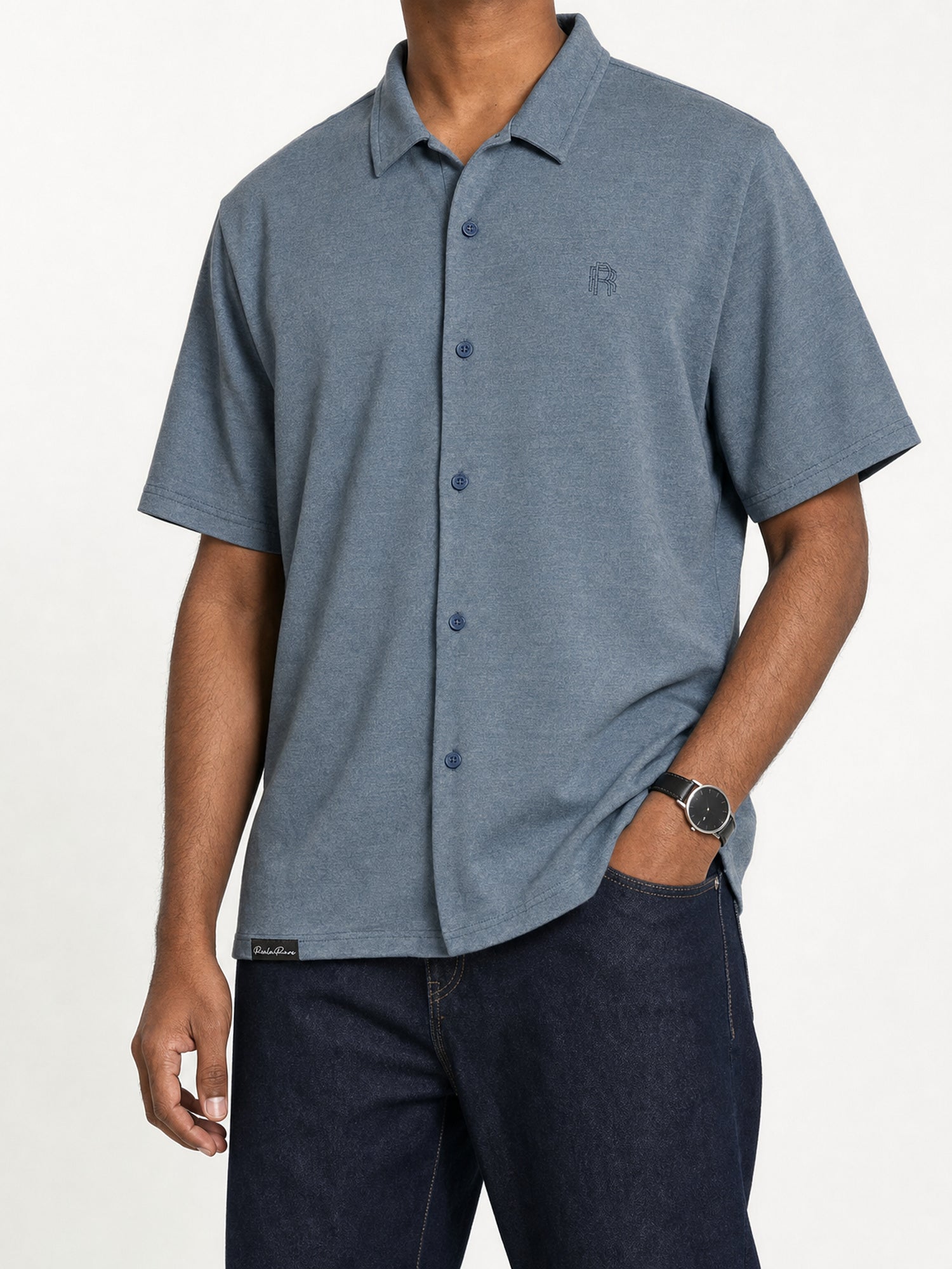 Men's Shirt - Slate — 02 three quarter
