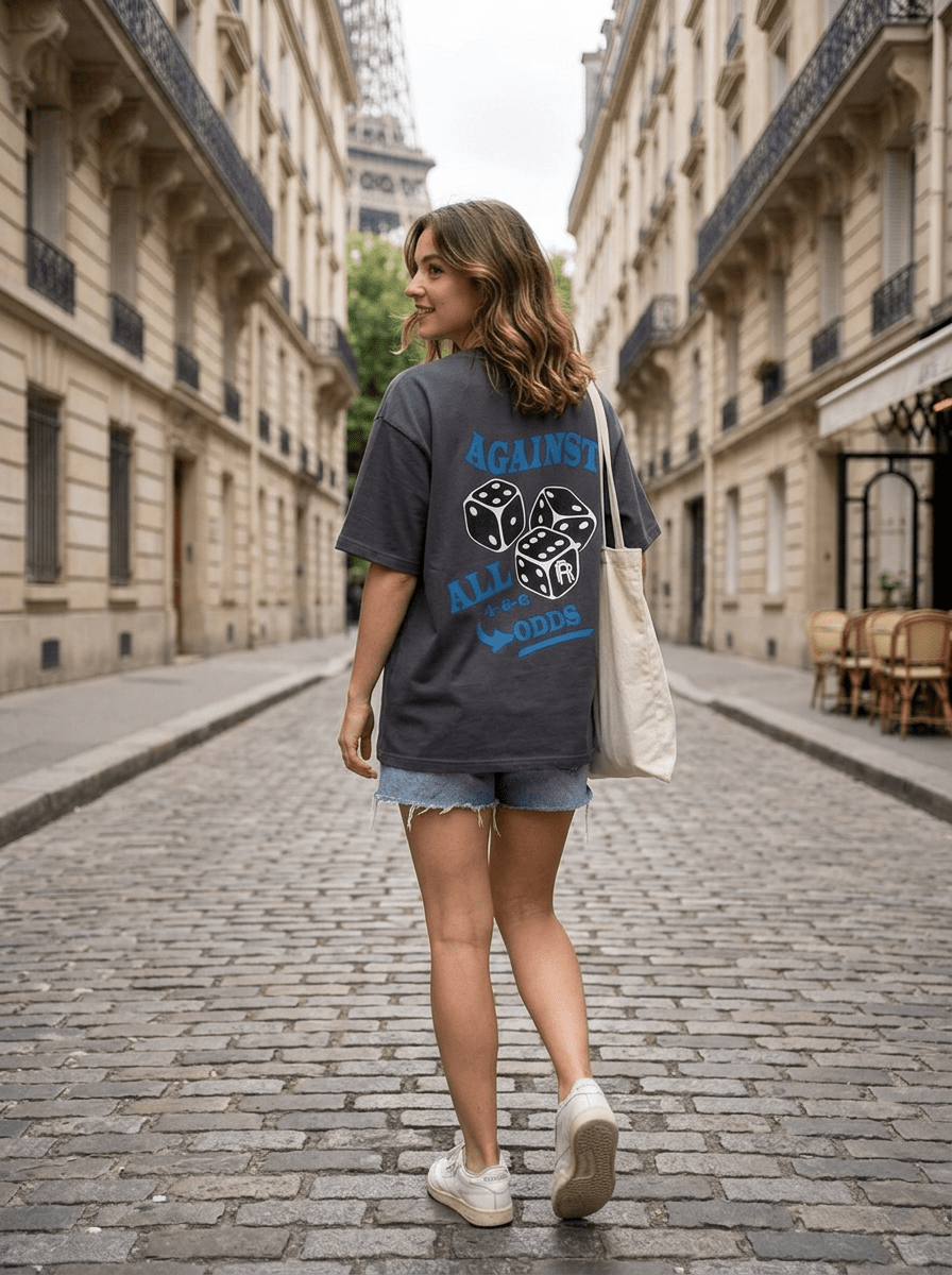 Against All Odd Oversized Tee - Grey - REAL n RARE