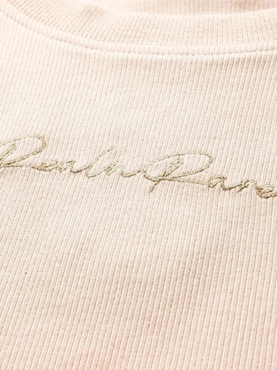 Beige Peace Crop Top - REAL n RARE