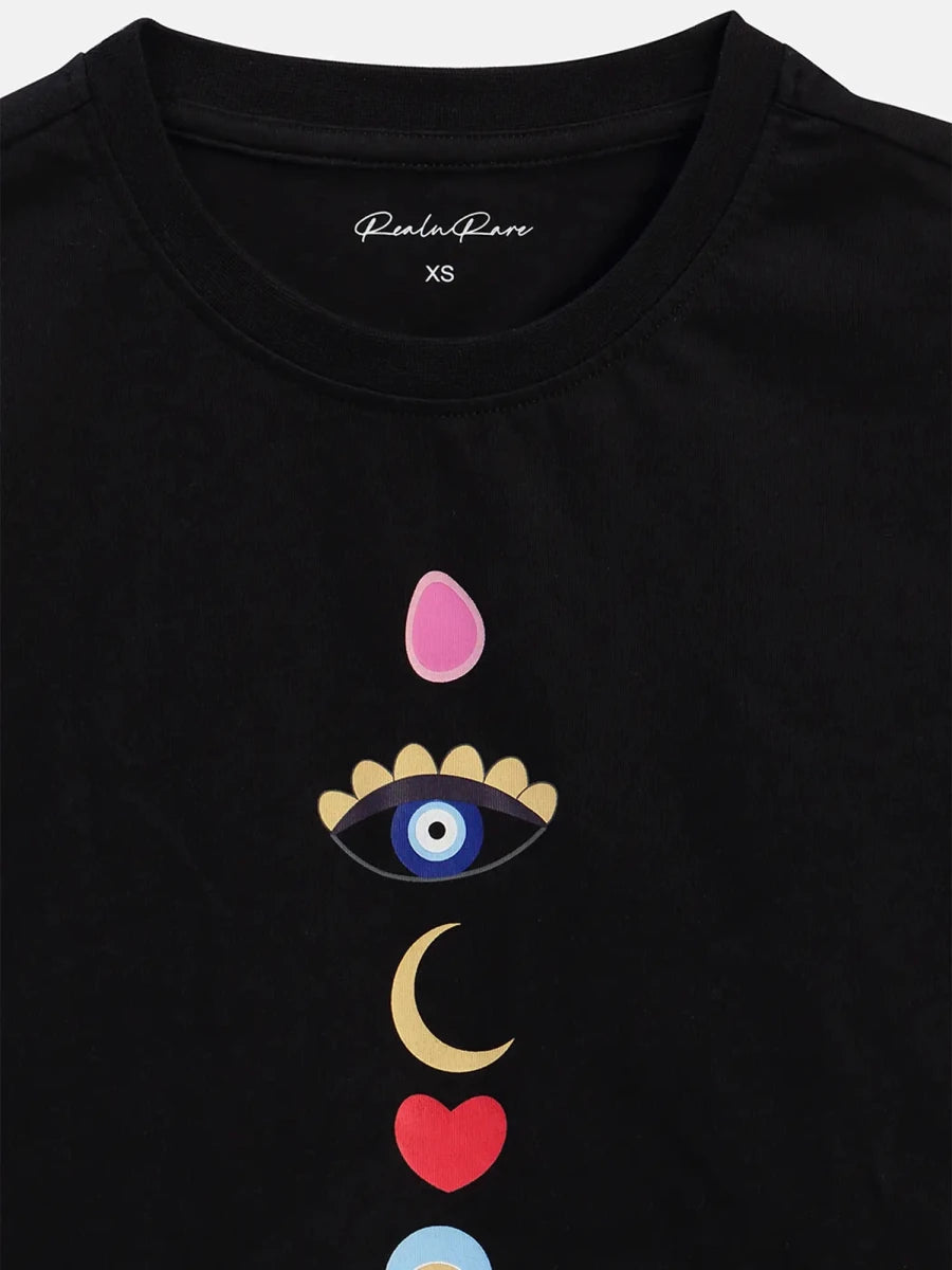 Believe Crop Top - Black - REAL n RARE