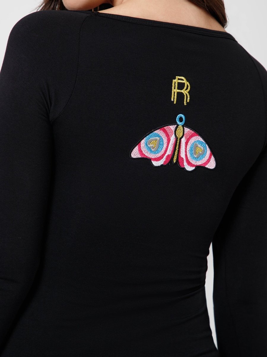 Black Freedom Bodycon Dress - REAL n RARE