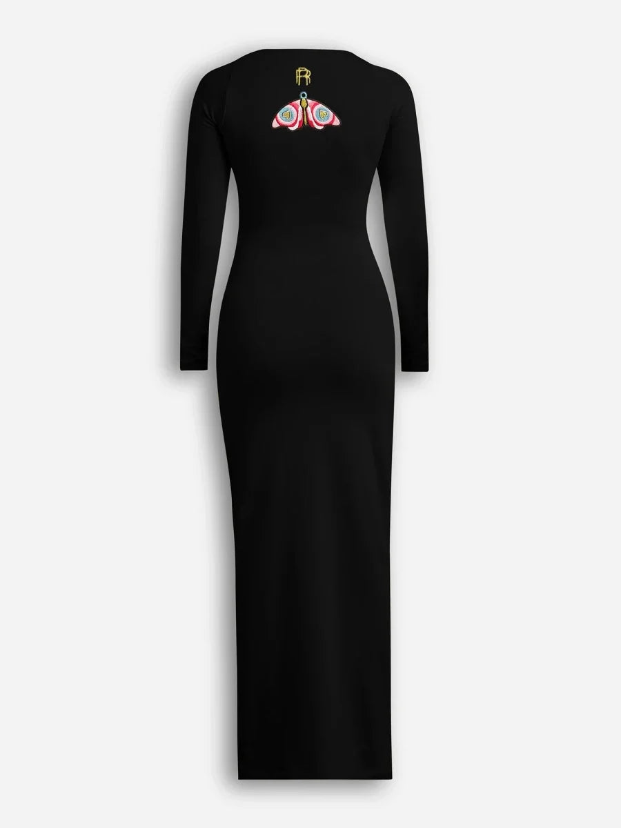 Black Freedom Bodycon Dress - REAL n RARE