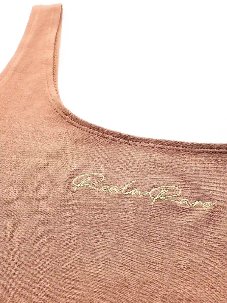 Brown Flow With Me Bodycon Dress - REAL n RARE