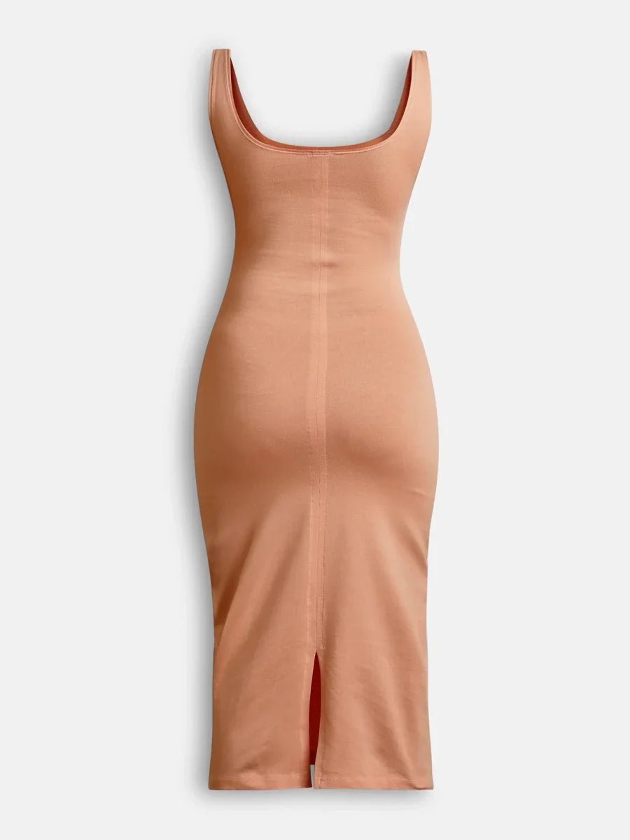 Brown Flow With Me Bodycon Dress - REAL n RARE