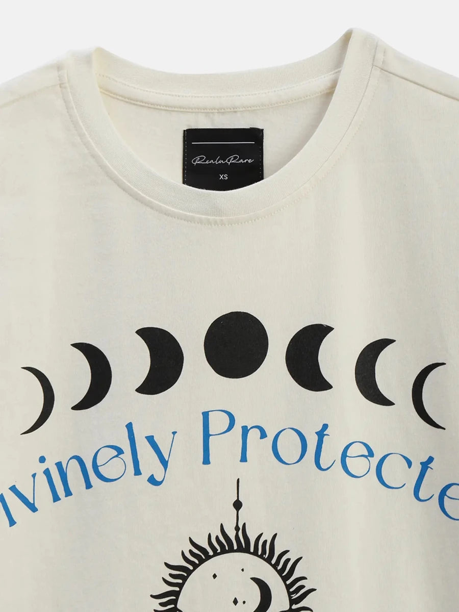 Divinely Protected Oversize Tee - Off White - REAL n RARE
