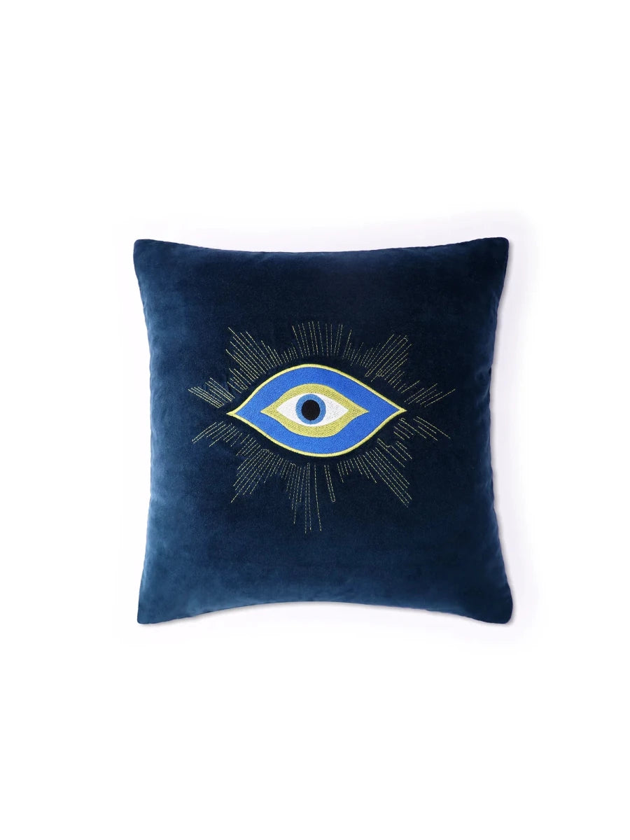 Evil Eye Cushion Cover - Blue - REAL n RARE