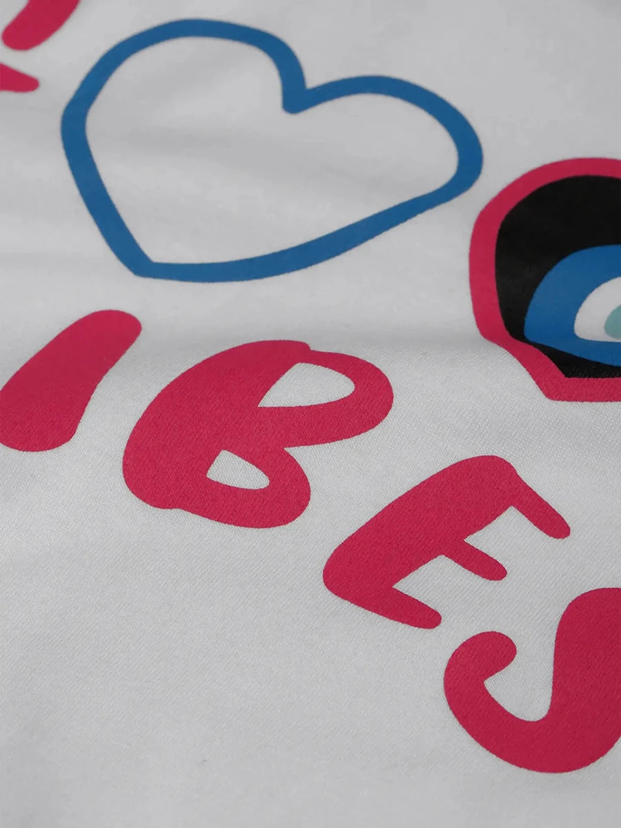 Good Vibes Crop Top - White - REAL n RARE