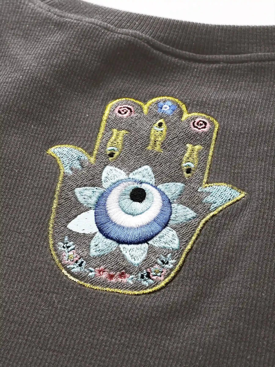 Gray Peace Crop Top - REAL n RARE
