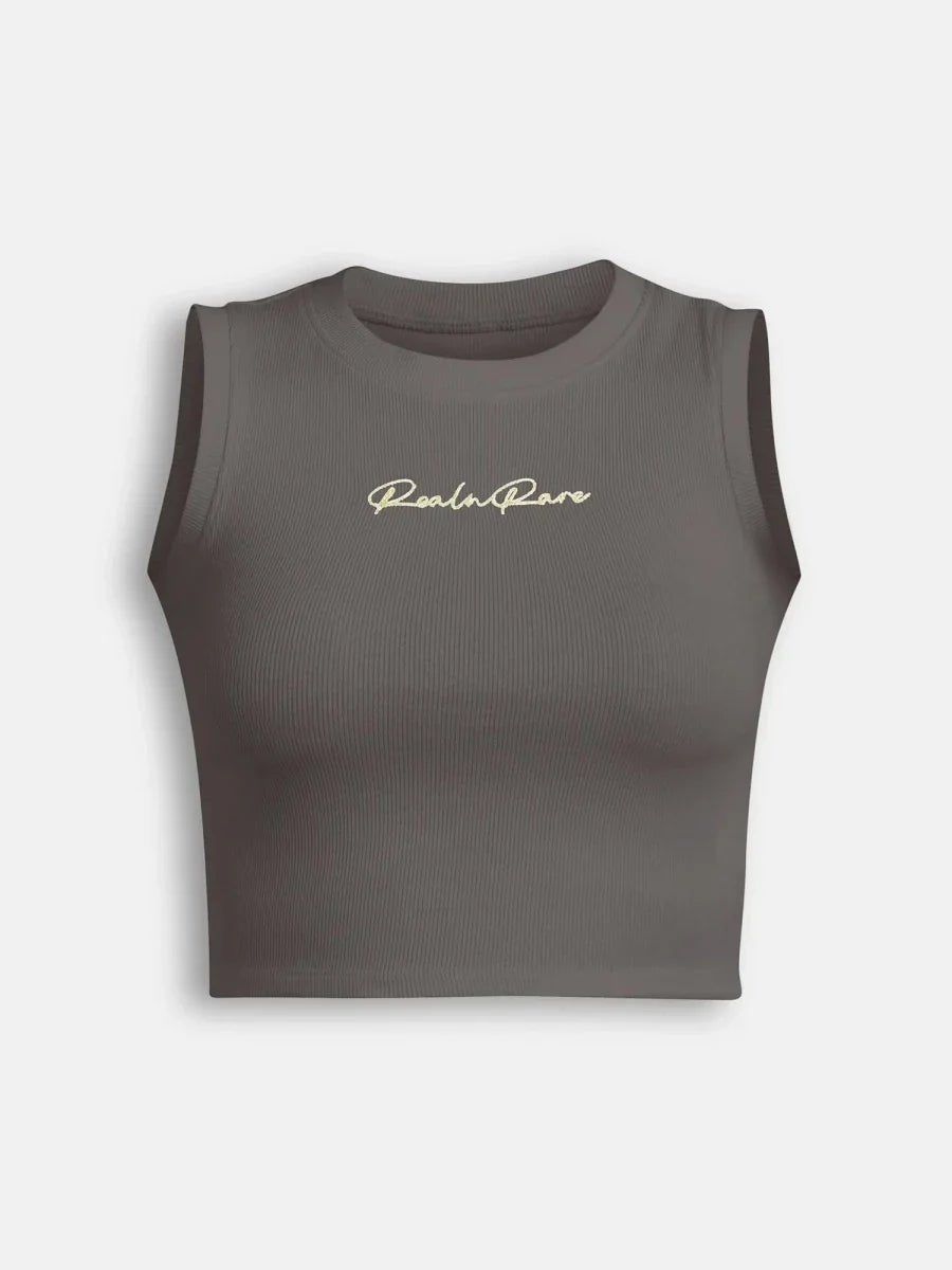 Gray Peace Crop Top - REAL n RARE