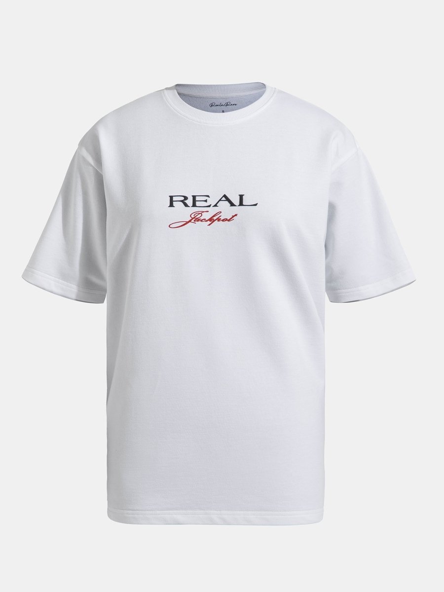 Jackpot Oversized Tee - White - REAL n RARE