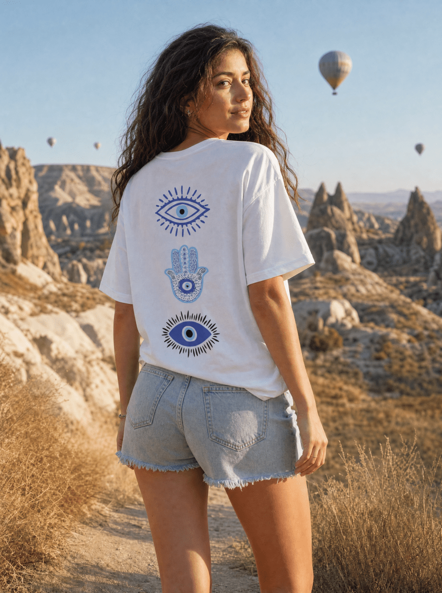 Karma Oversized Tee - White - REAL n RARE
