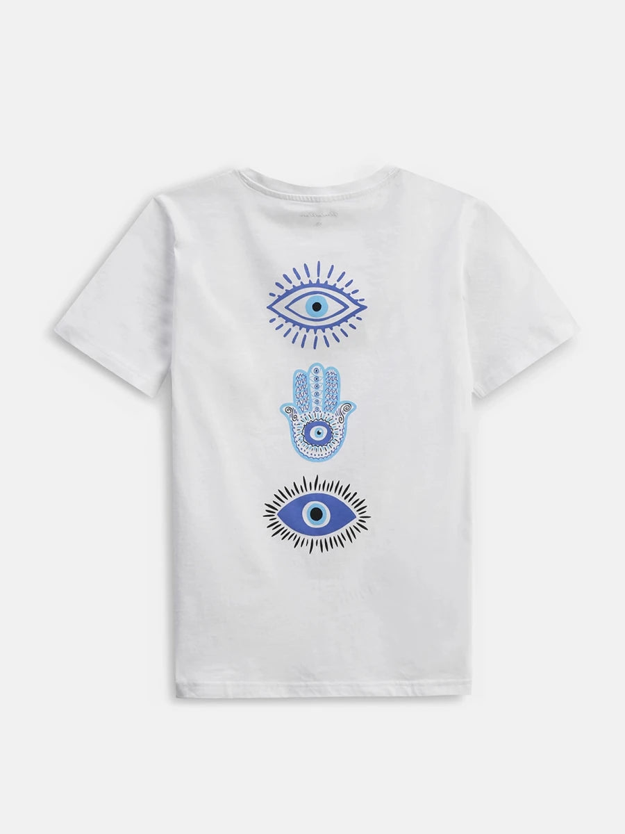 Karma Oversized Tee - White - REAL n RARE